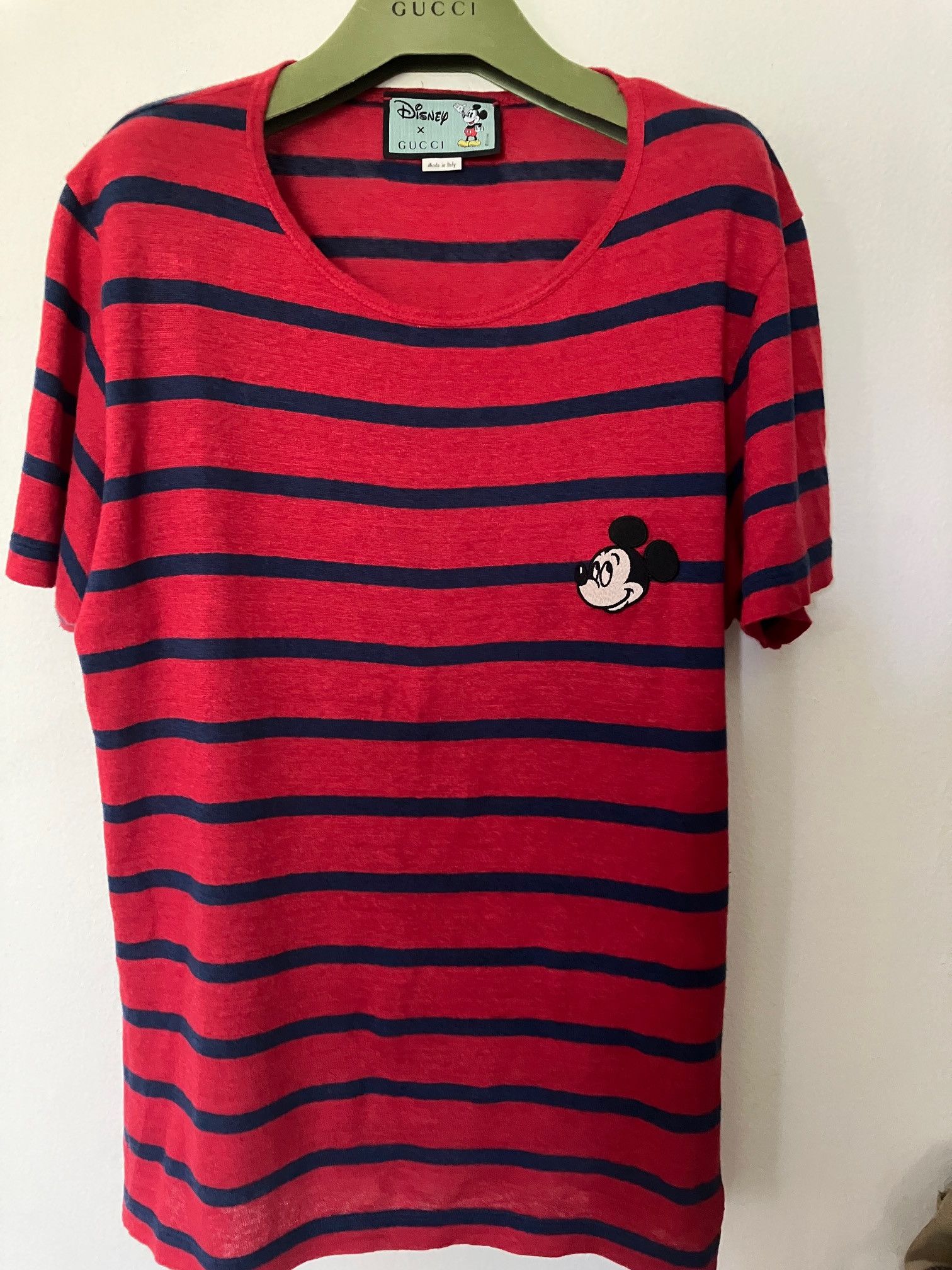 Disney × Gucci Gucci Mickey Mouse Striped T Size US M / EU 48-50 / 2 - 2 Thumbnail