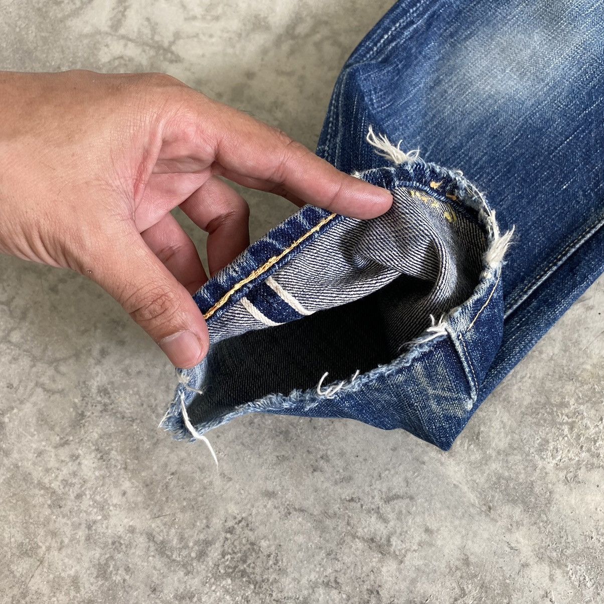 Full Count & Co. Vintage Full Count Japan Faded Blue Selvedge Denim Jeans Size US 28 / EU 44 - 6 Thumbnail