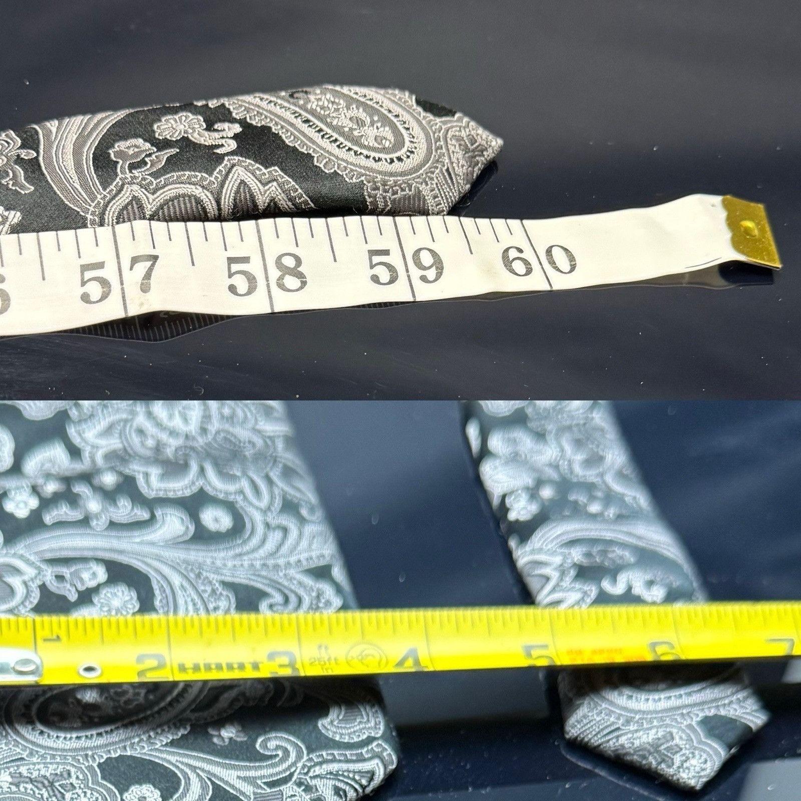 Donald Trump DONALD J. TRUMP MEN'S TIE BLACK/PAISLEY WIDTH: 3.50" LENGTH: Size ONE SIZE - 3 Thumbnail