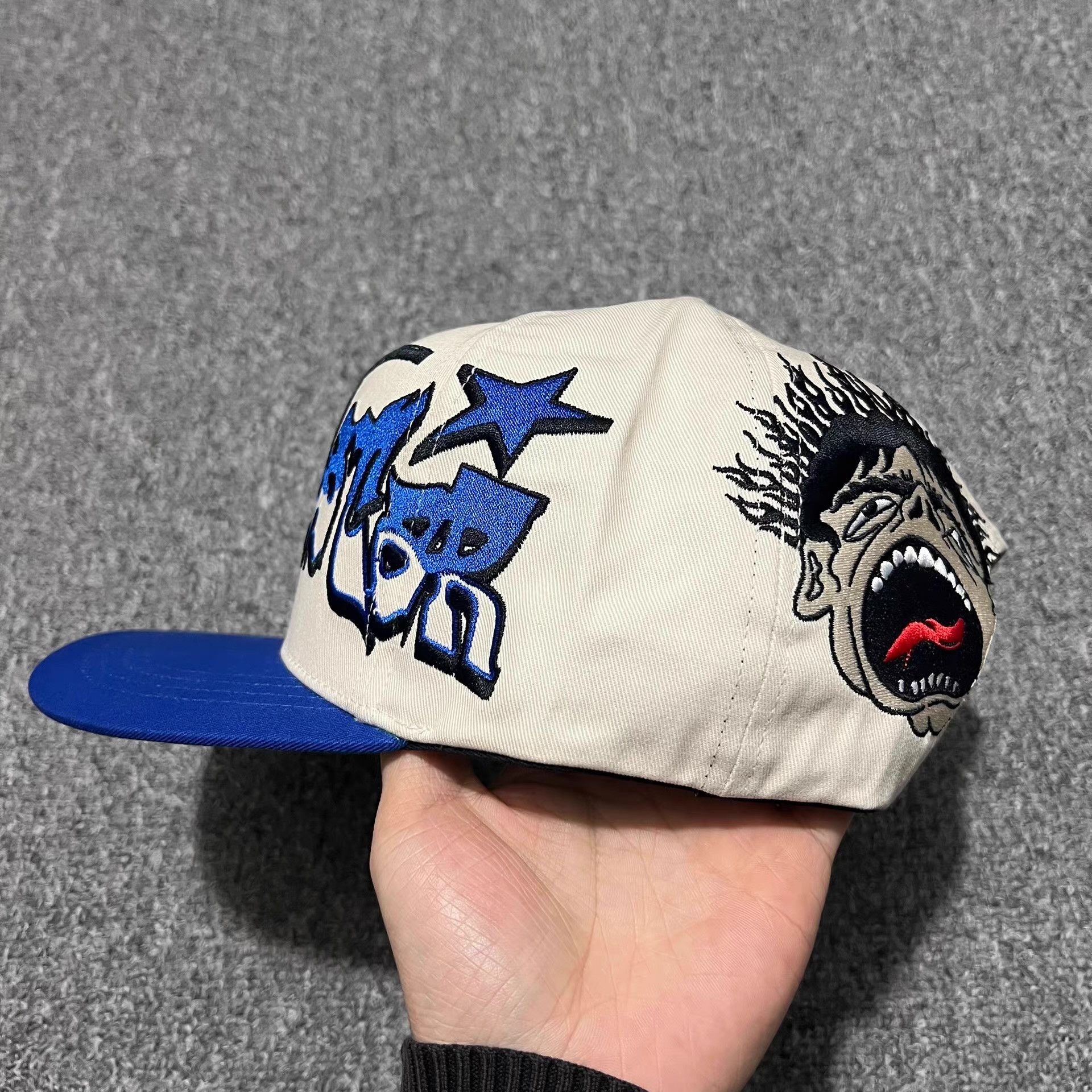 HELLSTAR Hellstar street funnyembroideredcurvedbrimbaseball cap Q7 Size ONE SIZE - 5 Thumbnail