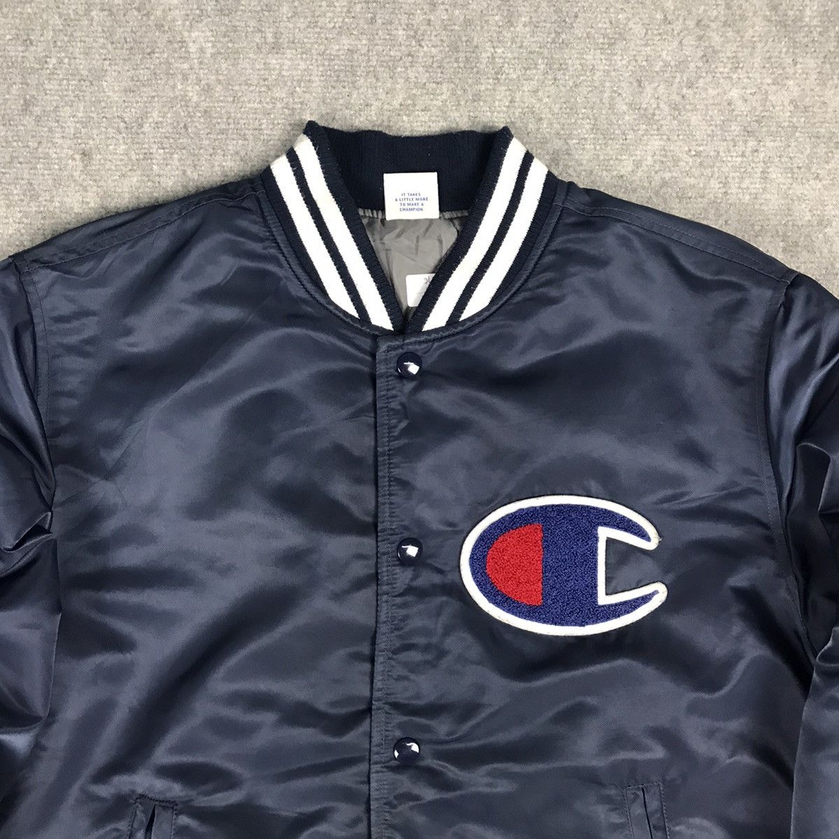 Champion CHAMPION SNAP BUTTON VARSITY STYLE JACKET Size US M / EU 48-50 / 2 - 2 Thumbnail