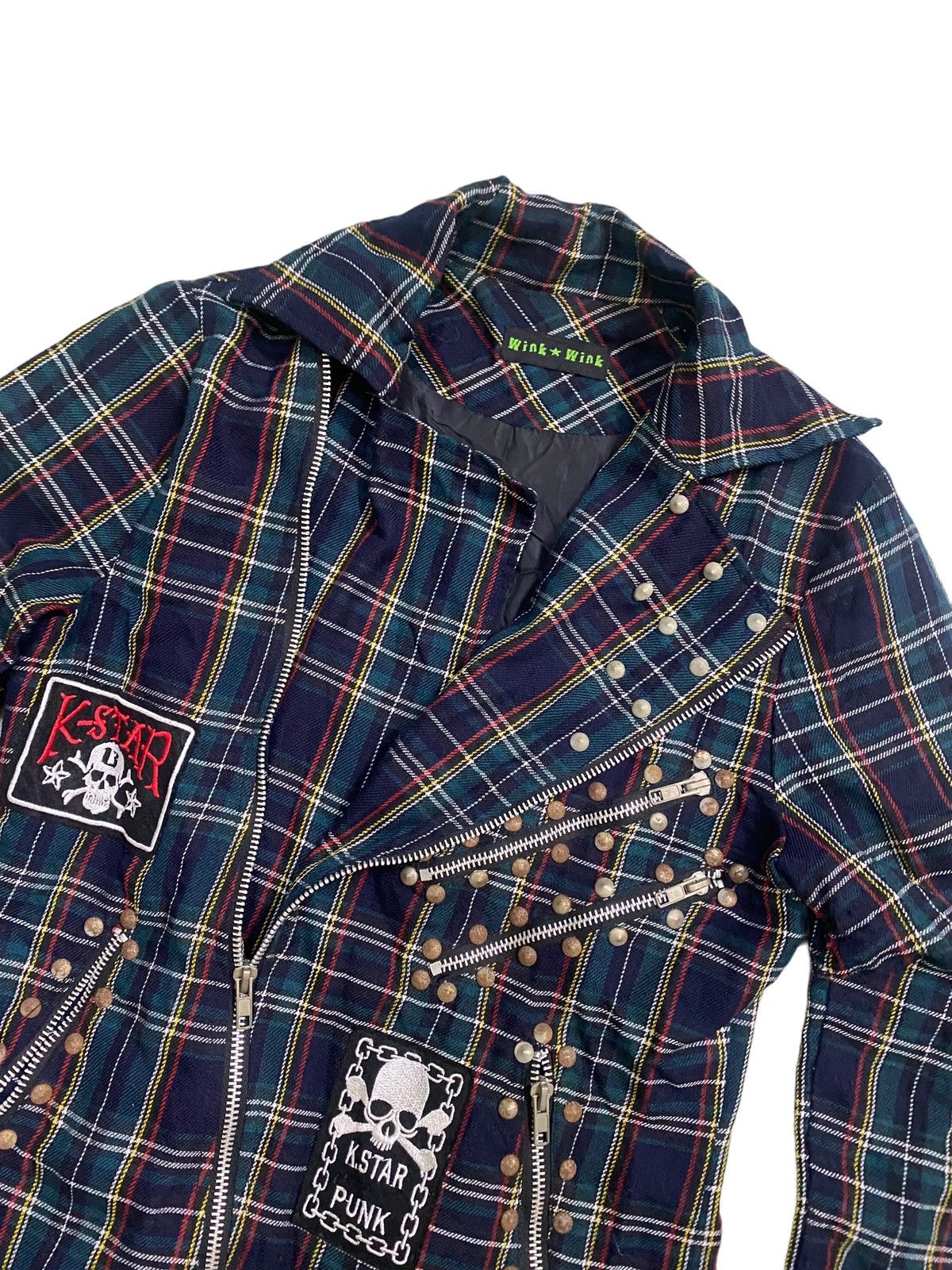 Seditionaries 💥Japanese Wink Wink Seditionaries Tartan Studs Jacket Size S / US 4 / IT 40 - 8 Thumbnail