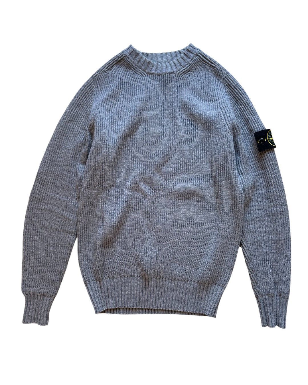 Stone Island ARMY KNIT WOOL SWEATER Size US M / EU 48-50 / 2 - 2 Thumbnail