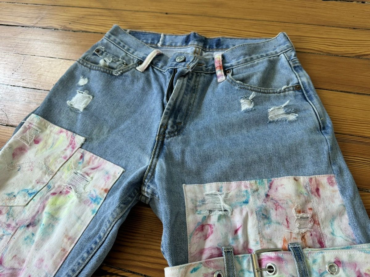 Other OG Dasyori Yori Jeans Marble Dye Denim Butterrails 5 Stripe Size US 30 / EU 46 - 8 Thumbnail