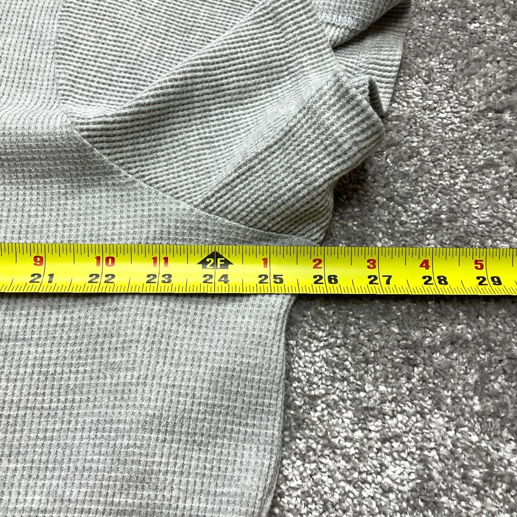 Vintage Woman Within Shirt Womens Plus Size 1X 22/24 Gray Short Sleeve Thermal Waffle Size XL / US 12-14 / IT 48-50 - 6 Thumbnail