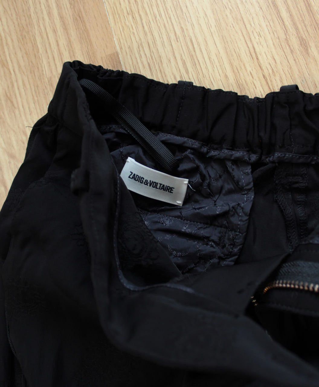 Zadig & Voltaire 🔥 Zadig & Voltaire Pomelo Jac Paisley Pants Trousers Black Size 25" / US 0 / IT 36 - 2 Thumbnail