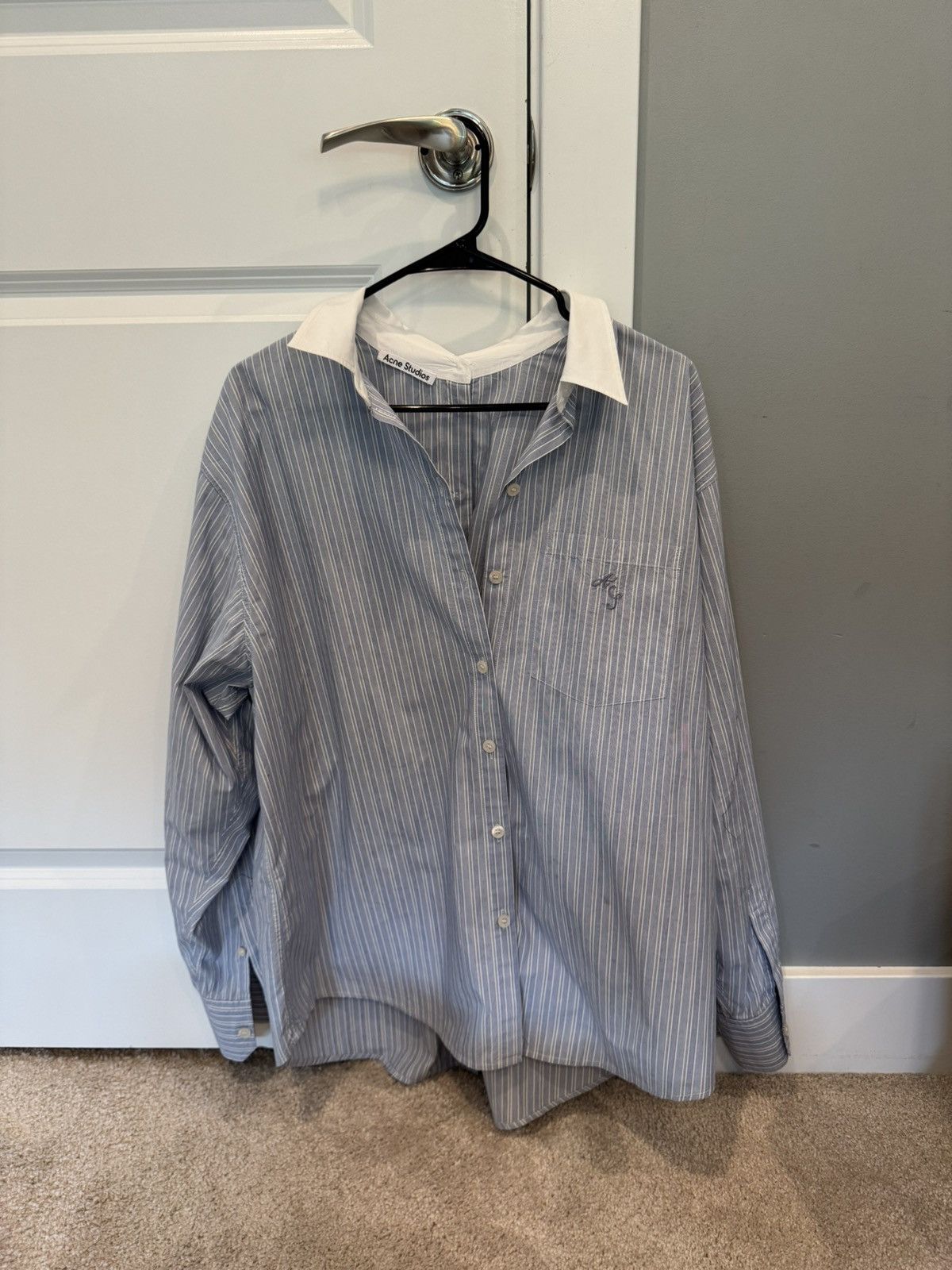 Acne Studios Acne Studios Stripe Button-up Shirt Size US L / EU 52-54 / 3 - 1 Thumbnail