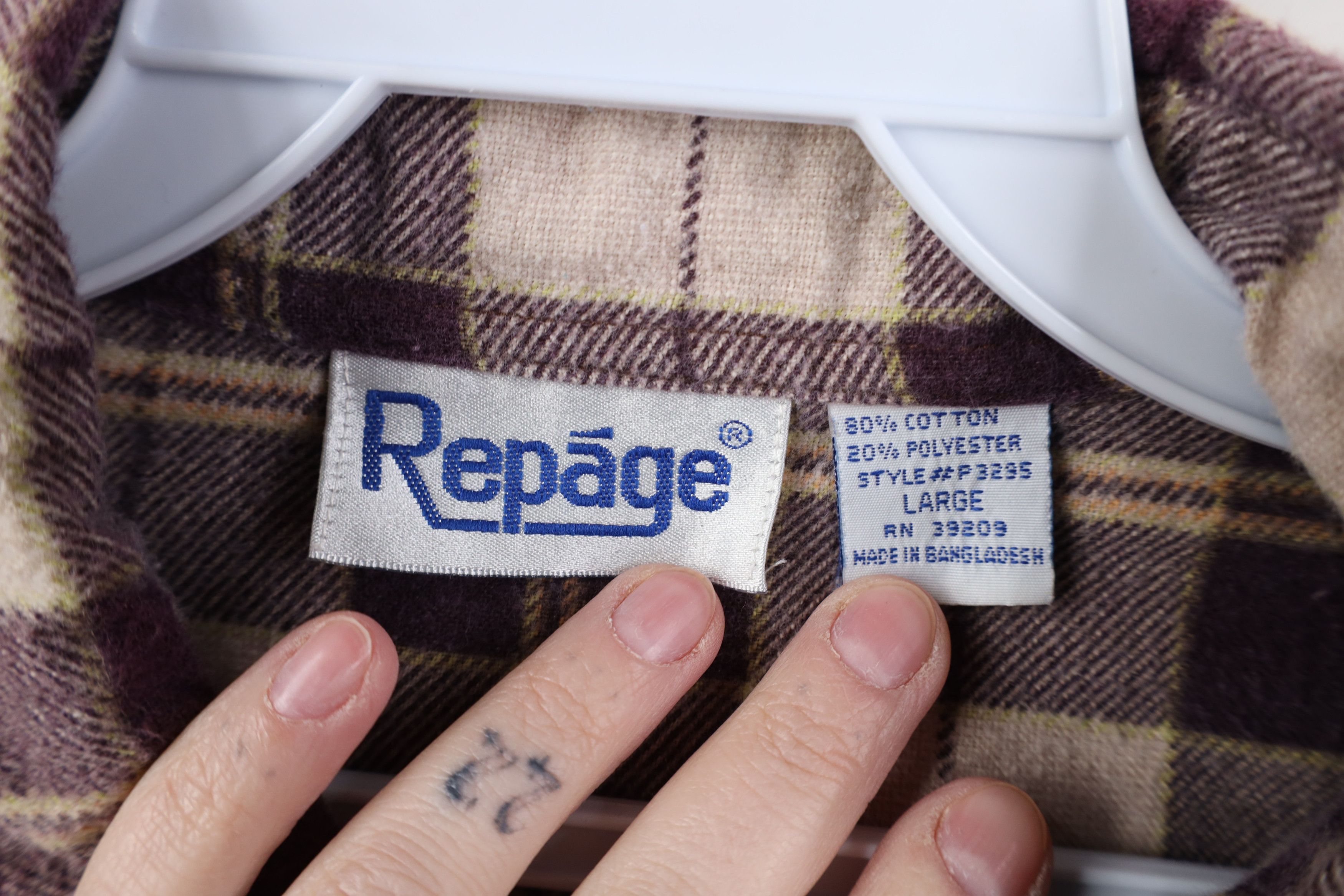 Vintage Vintage 90s Streetwear Flannel Collared Button Shirt Plaid Size US L / EU 52-54 / 3 - 9 Thumbnail