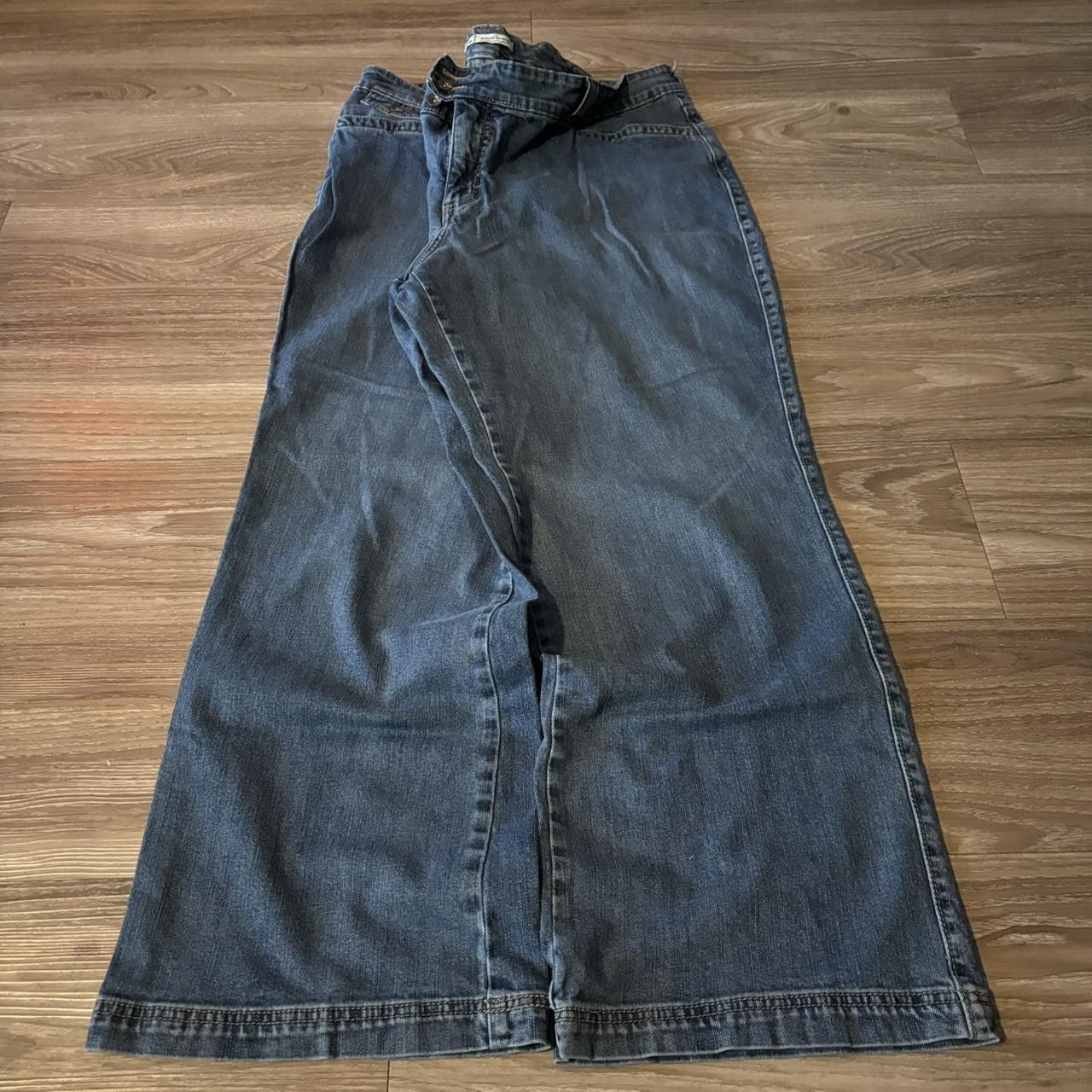 Vintage Crazy Vintage Y2K/2000s Baggy Dark Wash Skater Denim Jeans! 42x30 Size US 42 / EU 58 - 3 Thumbnail