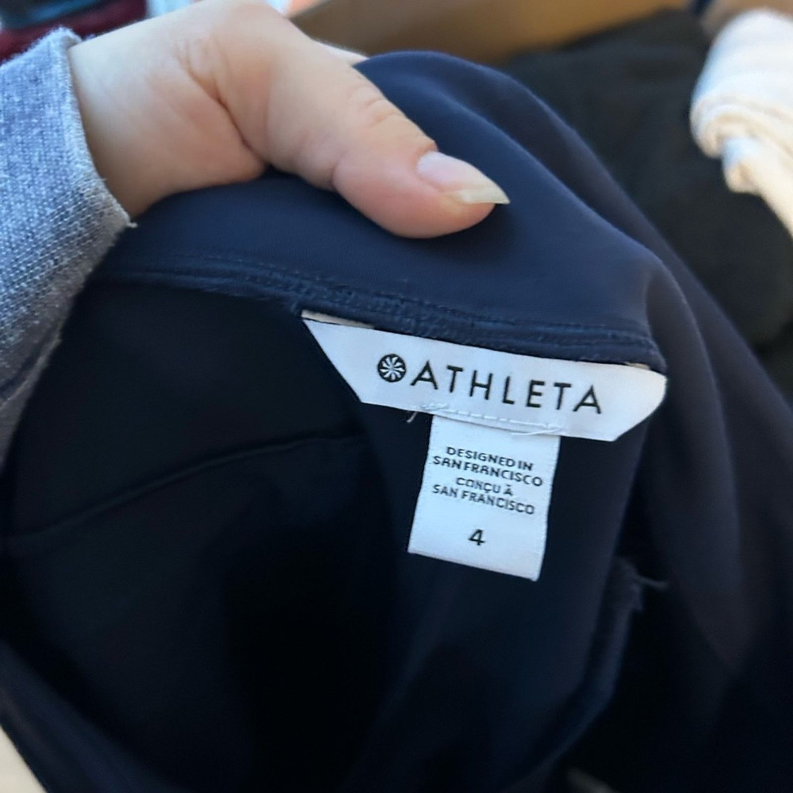 Athleta Athleta Navy Blue Endless High Rise Pants Size 27" / US 4 / IT 40 - 5 Thumbnail