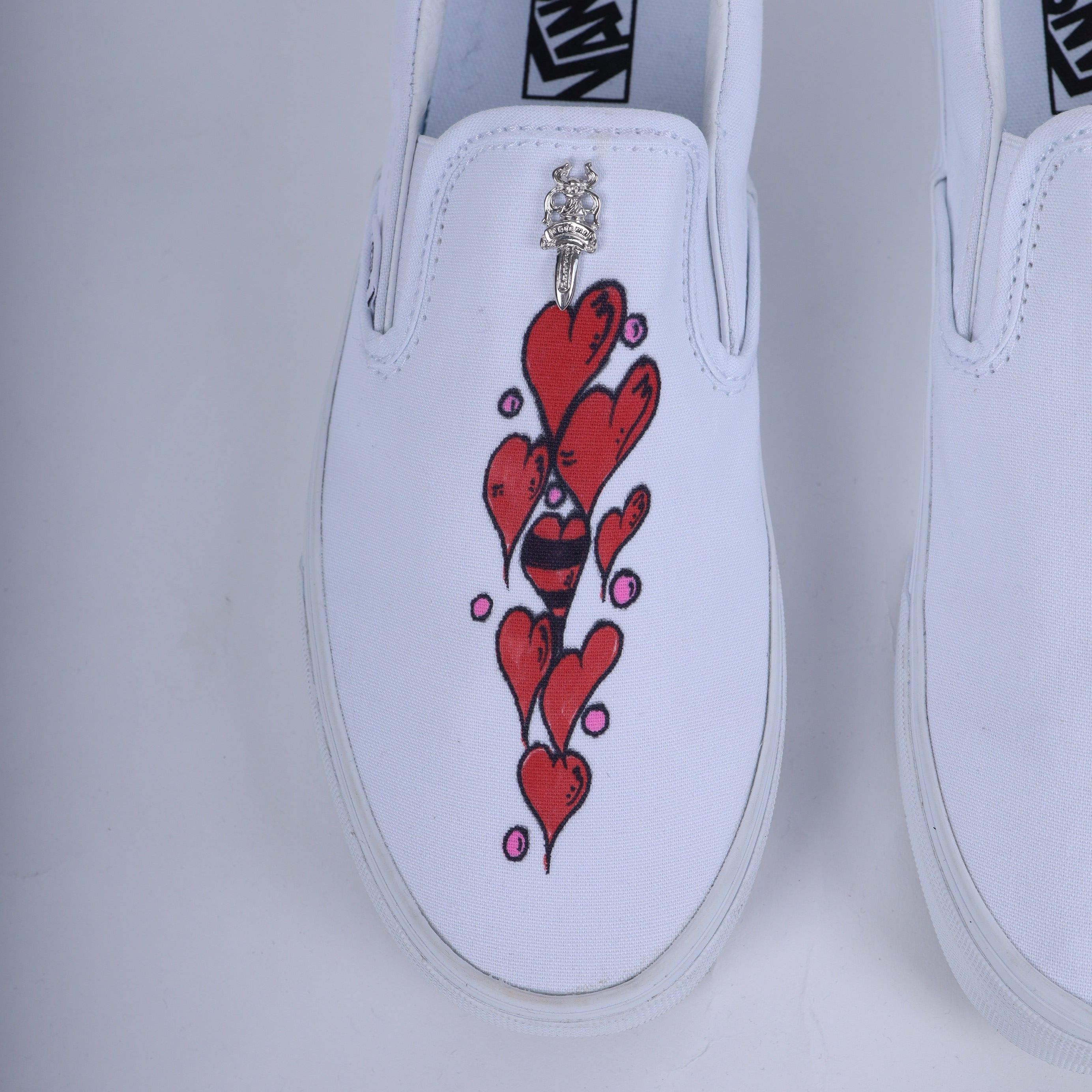 Chrome Hearts CHROME HEARTS X MATTY BOY HAND PAINTED VANS SLIP ONS Size US 10 / EU 43 - 6 Thumbnail