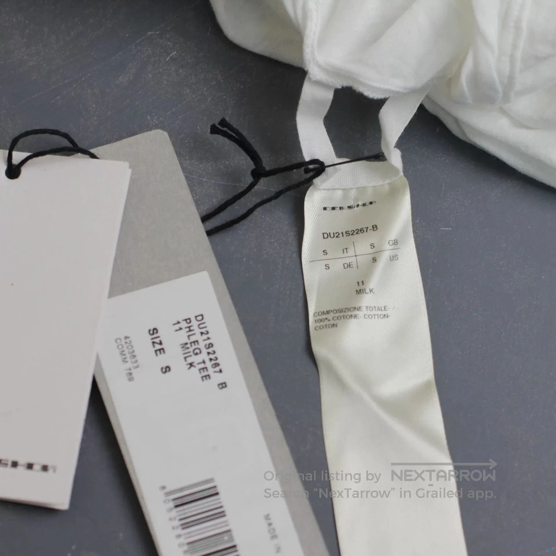 Rick Owens rick owens white oversized short sleeve shirt. Size US S / EU 44-46 / 1 - 5 Thumbnail