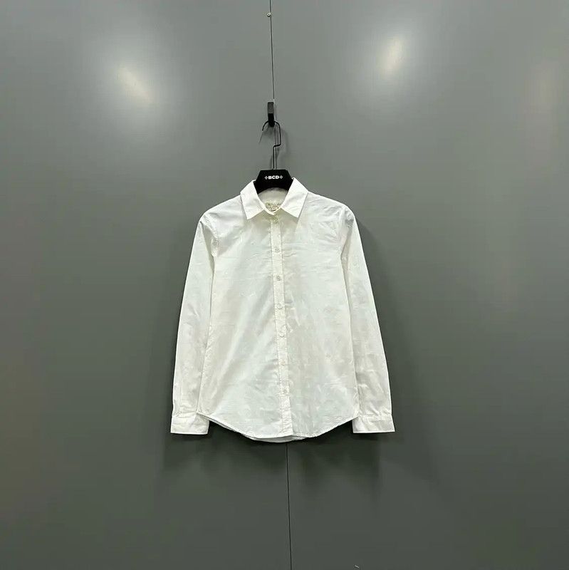 Burberry Burberry White Cotton Long Sleeve Shirt Size ONE SIZE - 1 Thumbnail