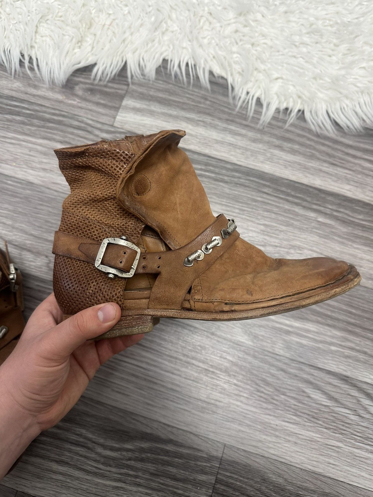 A.S.98 A.S98 Vintage Brown Ankle Boots Gothic y2k Avantgarde Size US 9 / IT 39 - 5 Thumbnail