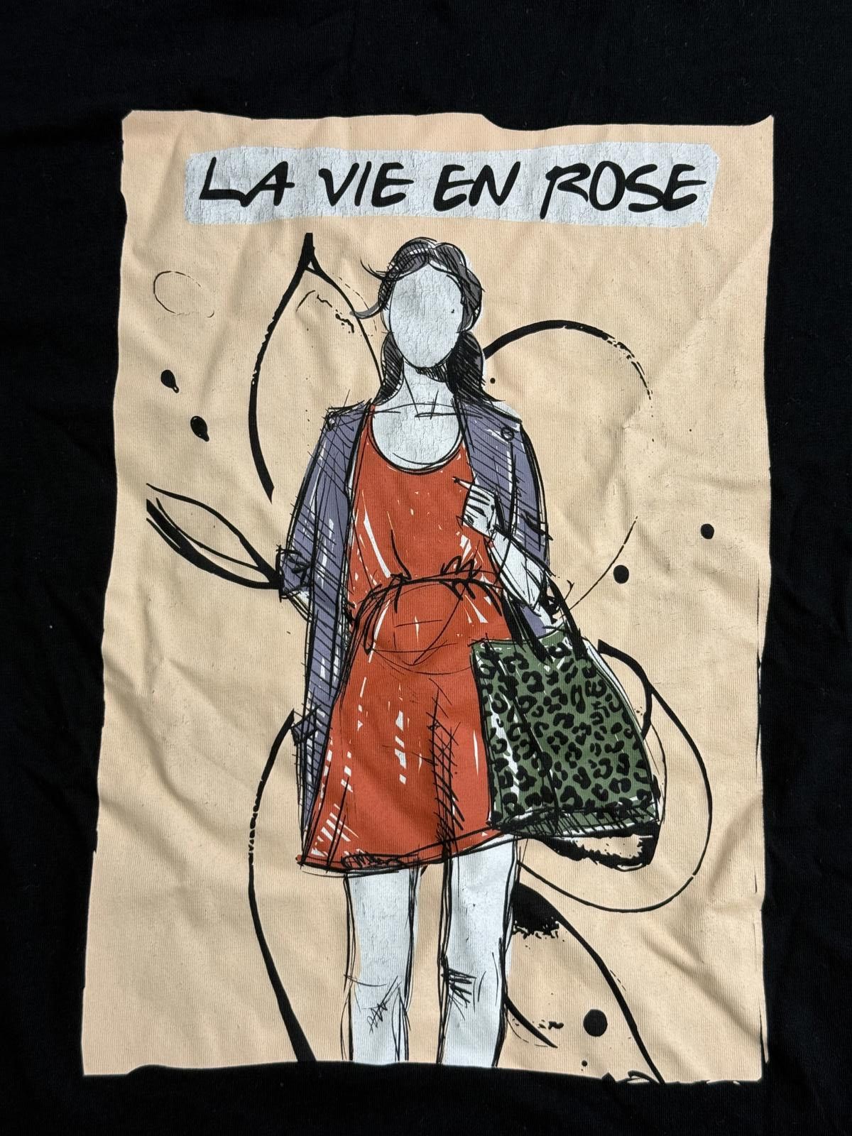 Other La Vie En Rose T-shirt - Deconstructed Art Women Tee - S Size S / US 4 / IT 40 - 3 Thumbnail