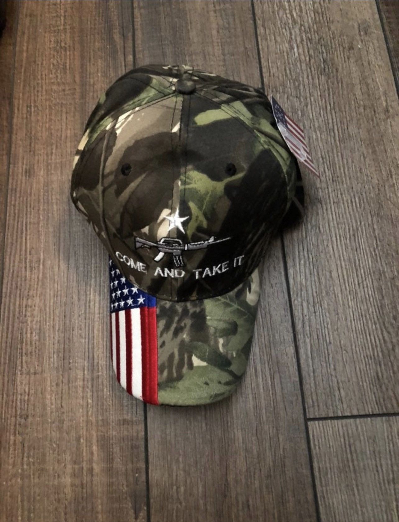 Other NWT 2nd Amendment Flag Camo Cap Hat NRA Firearms Rights Size ONE SIZE - 1 Thumbnail