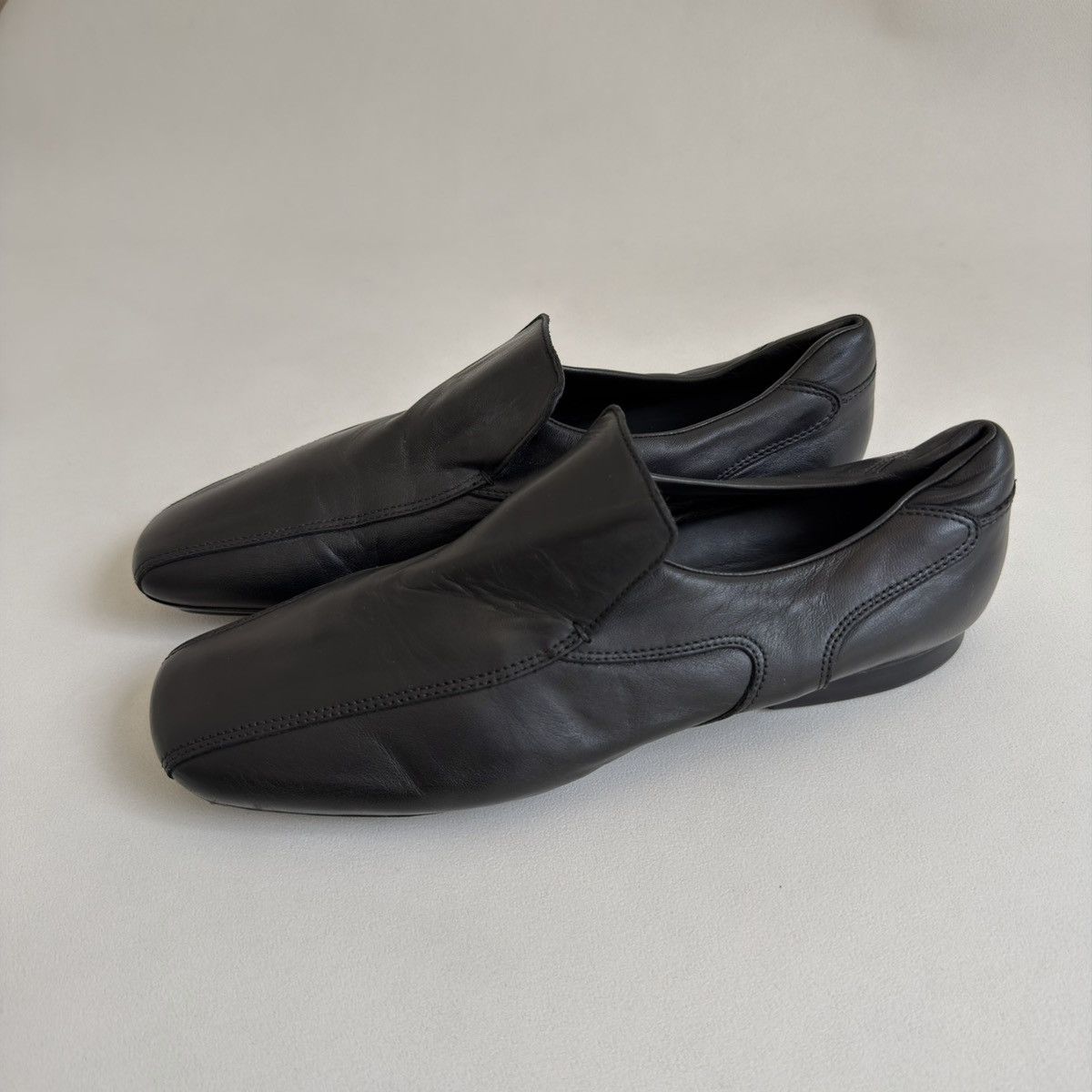 Prada Black Panelled Leather ‘Hybrid’ Loafers Size US 11 / EU 44 - 6 Thumbnail