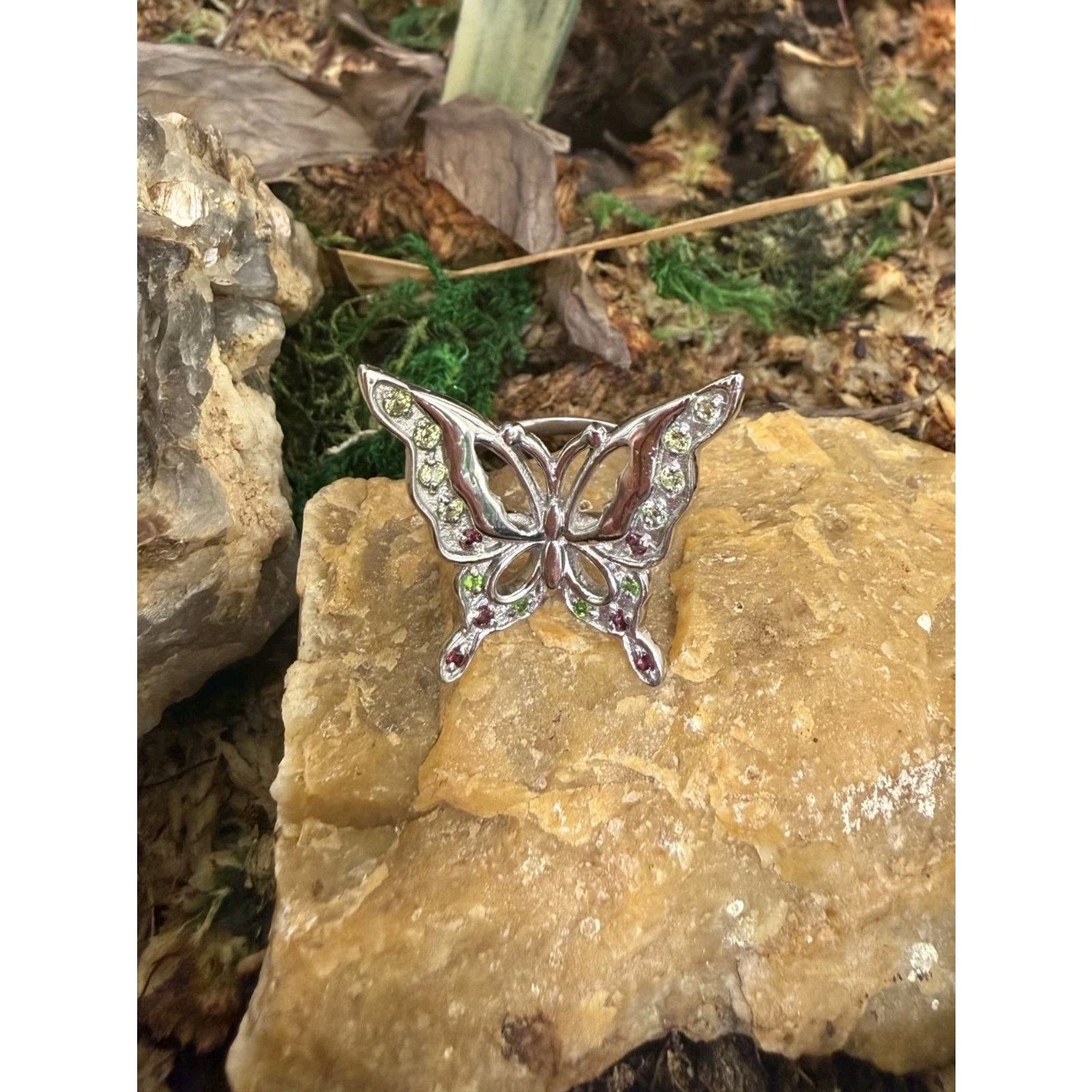 Other Vintage-Style Sterling Silver Butterfly Ring Size 8 Size ONE SIZE - 7 Thumbnail