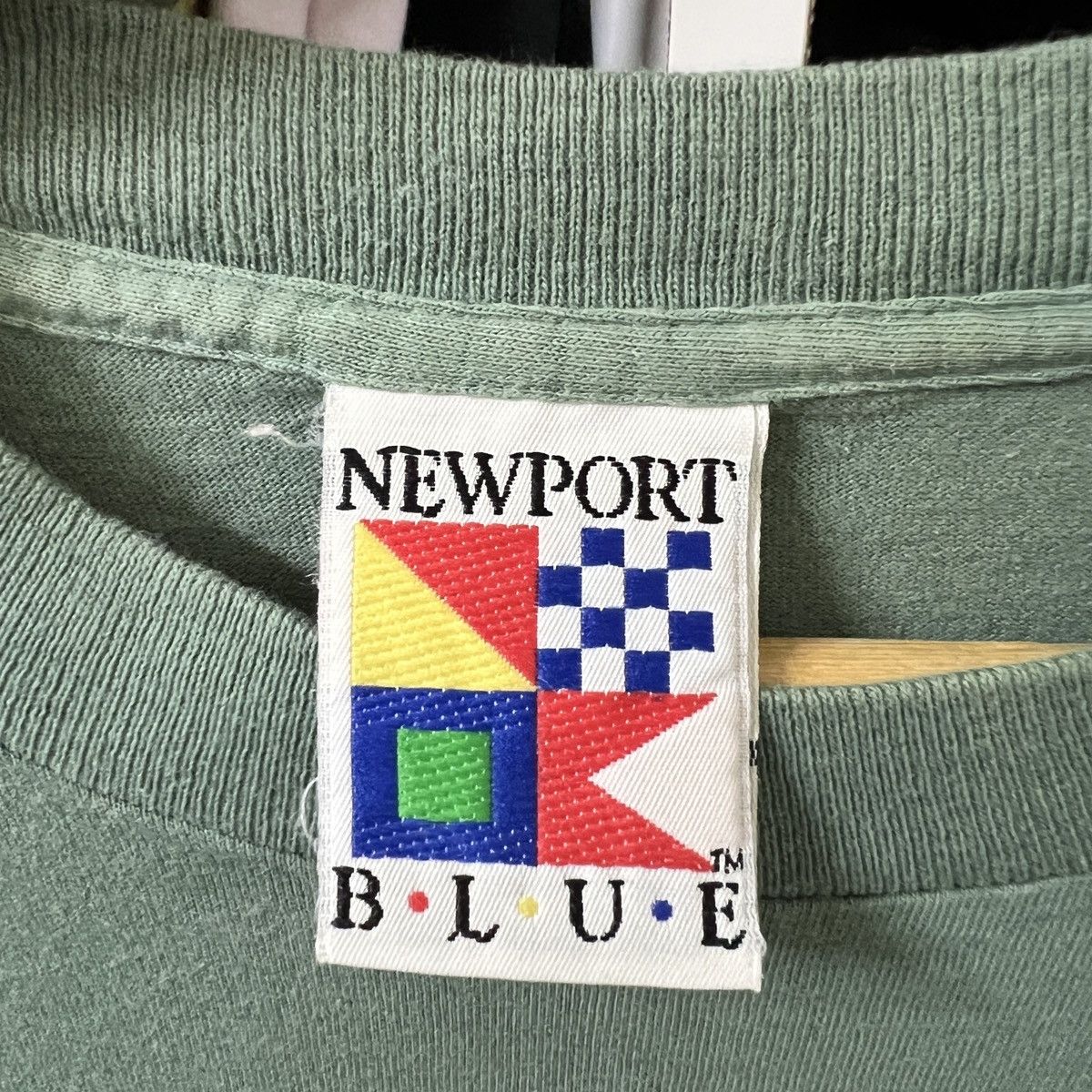 Vintage VTG NEWPORT BLUE SURFING TEE Size US XL / EU 56 / 4 - 4 Thumbnail