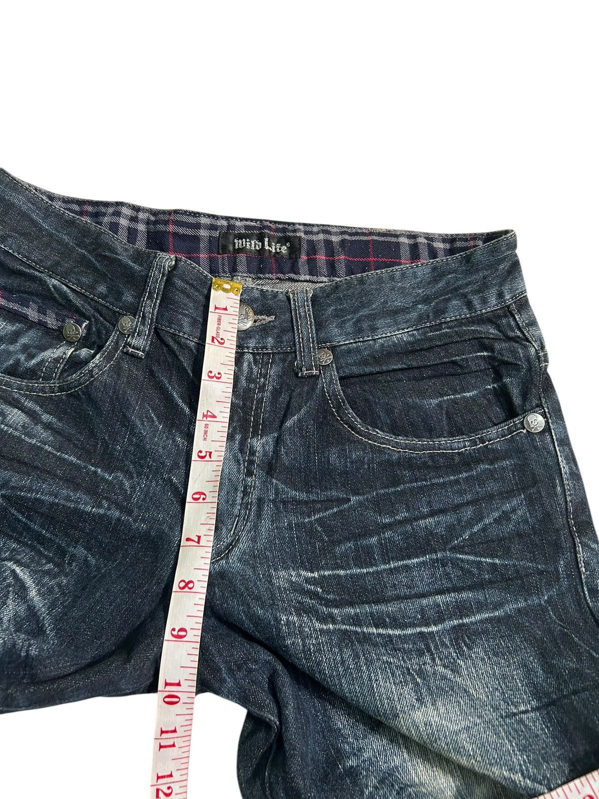 Japanese Brand × Kapital × Vintage Skull Bones wild Life Japanese Punk Denim Jeans Size US 31 - 15 Thumbnail