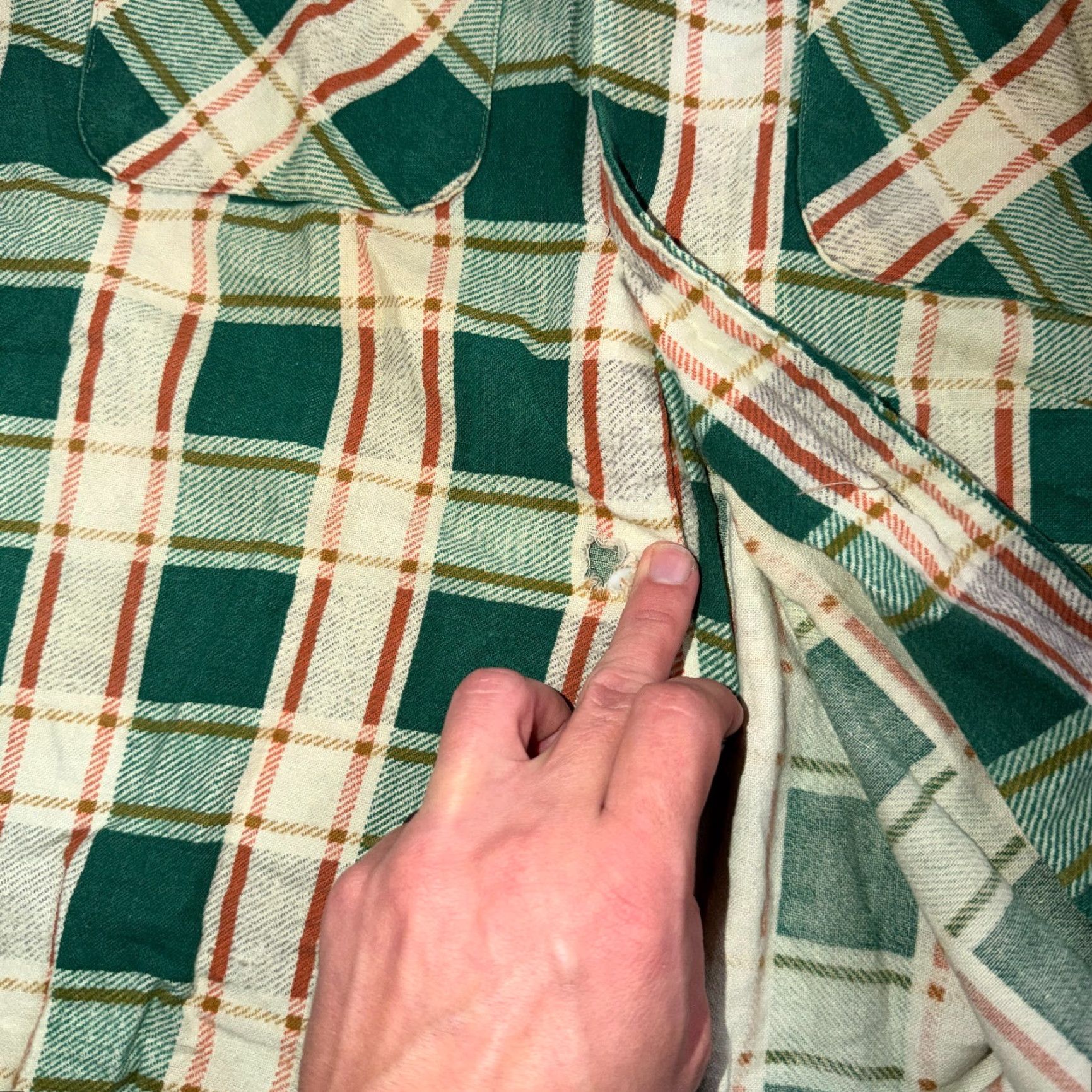 Vintage VINTAGE 60s Towncraft Button-Front Green Cotton Shirt Plaid Rockabilly Casual Men's Small Size US S / EU 44-46 / 1 - 4 Thumbnail