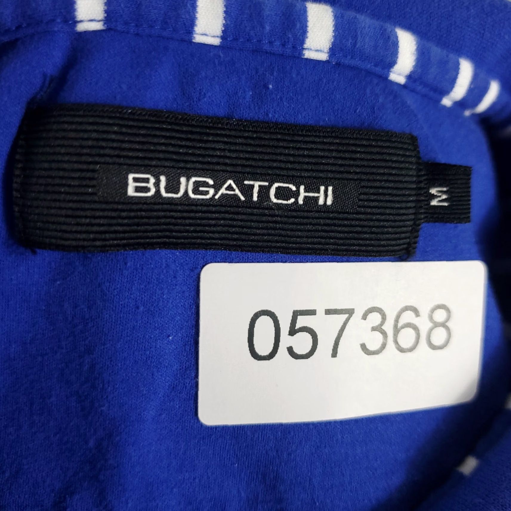 BUGATCHI BUGATCHI Polo Shirt Men Size M Blue Striped Short Sleeve Casual Classic Knit Polo Shirt Men’s Medium Blue Size US M / EU 48-50 / 2 - 7 Thumbnail