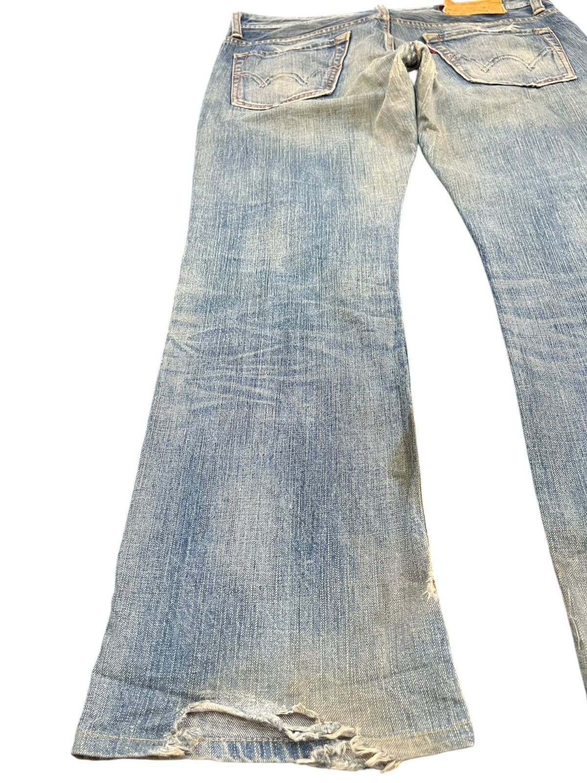 Edwin Vintage Edwin 511 RV Flare Faded Grunge Denim Size US 37 - 8 Thumbnail