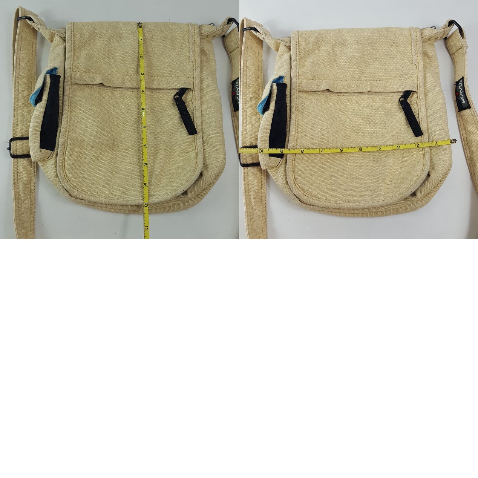 KAVU VINTAGE KAVU Canvas Crossbody Bag Women Small Outdoor Khaki Hiking Shoulder Tote Size ONE SIZE - 8 Thumbnail