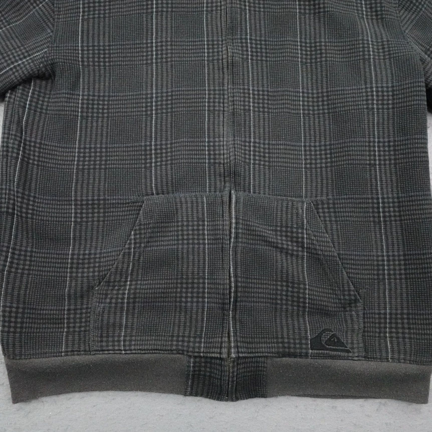 Quiksilver Quiksilver Hoodie Mens 2XL Gray Plaid Sherpa Fleece Lined Full Zip Sweatshirt Size US XXL / EU 58 / 5 - 3 Thumbnail