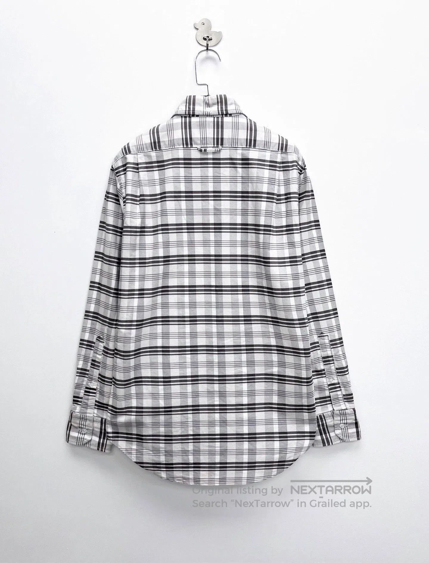 Thom Browne Thom Browne Gray Plaid Shirt Jacket. Size US S / EU 44-46 / 1 - 2 Thumbnail