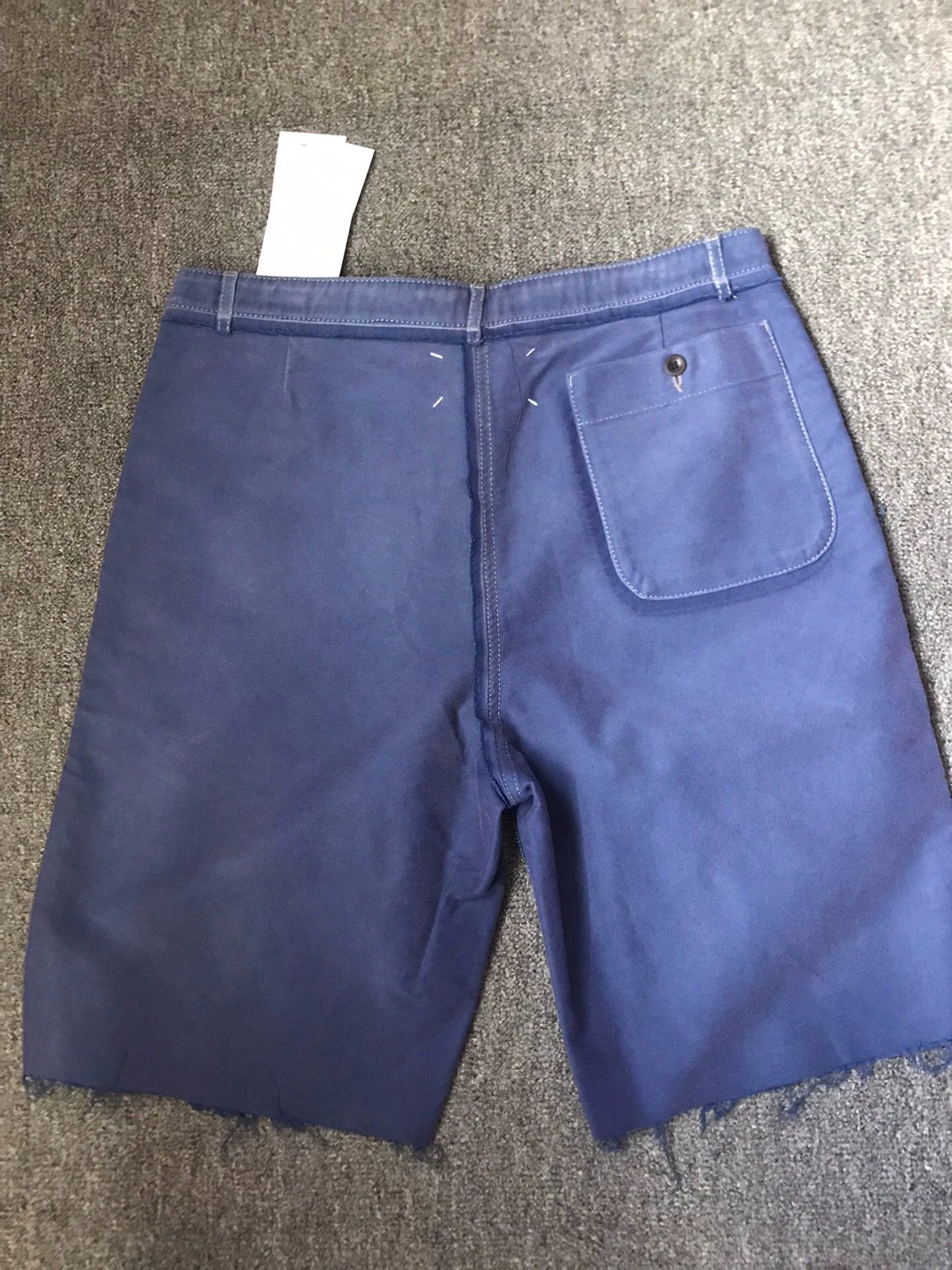 Maison Margiela Maison Margiela Vintage Washed Blue-Purple Raw Hem Short Size US 29 - 2 Thumbnail