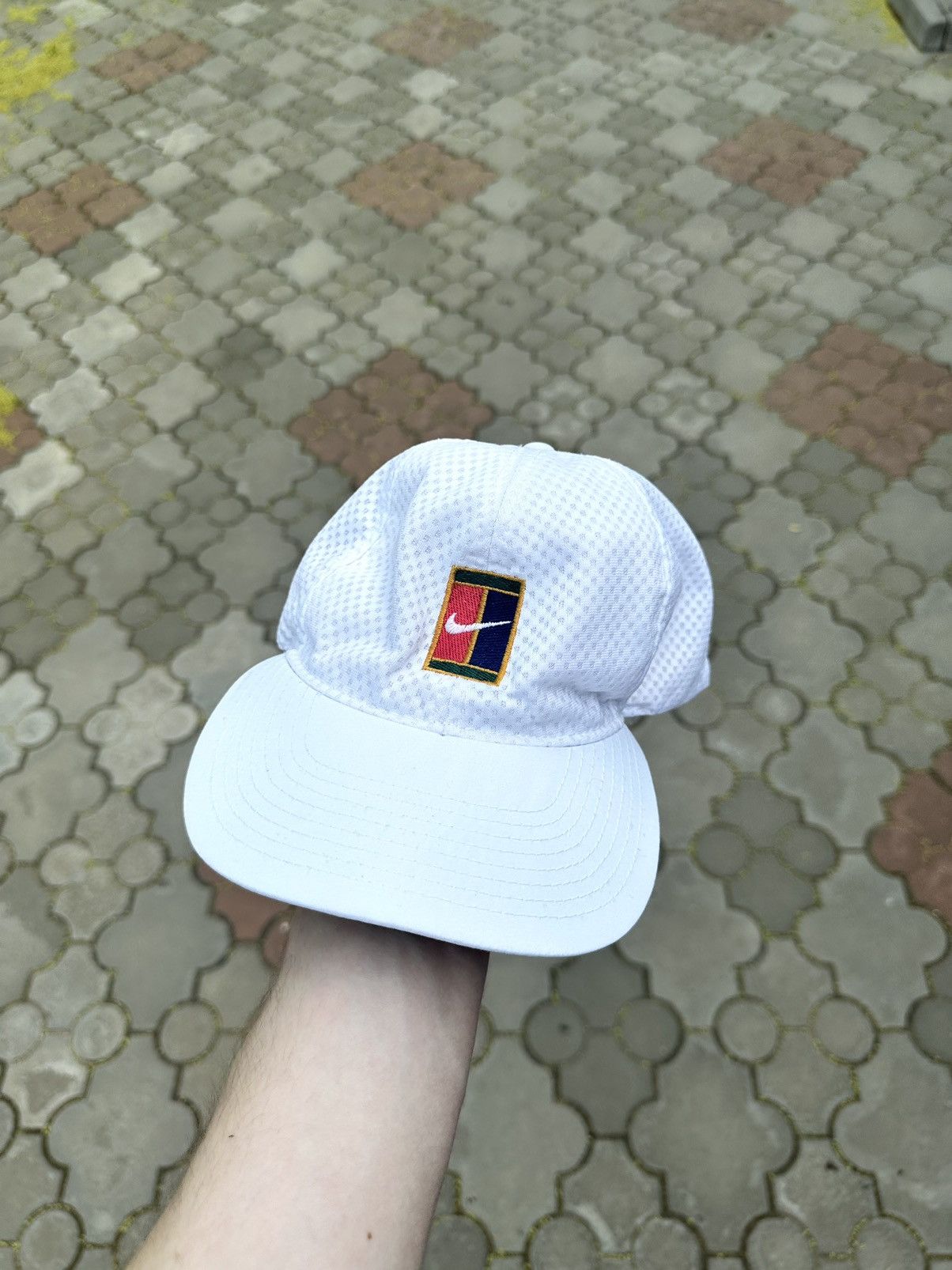 90's NIKE Vintage Challenge Court Capアガシ NIKE Agassi Vintage 90s Tennis Hat Cap DEADSTOCK NEW