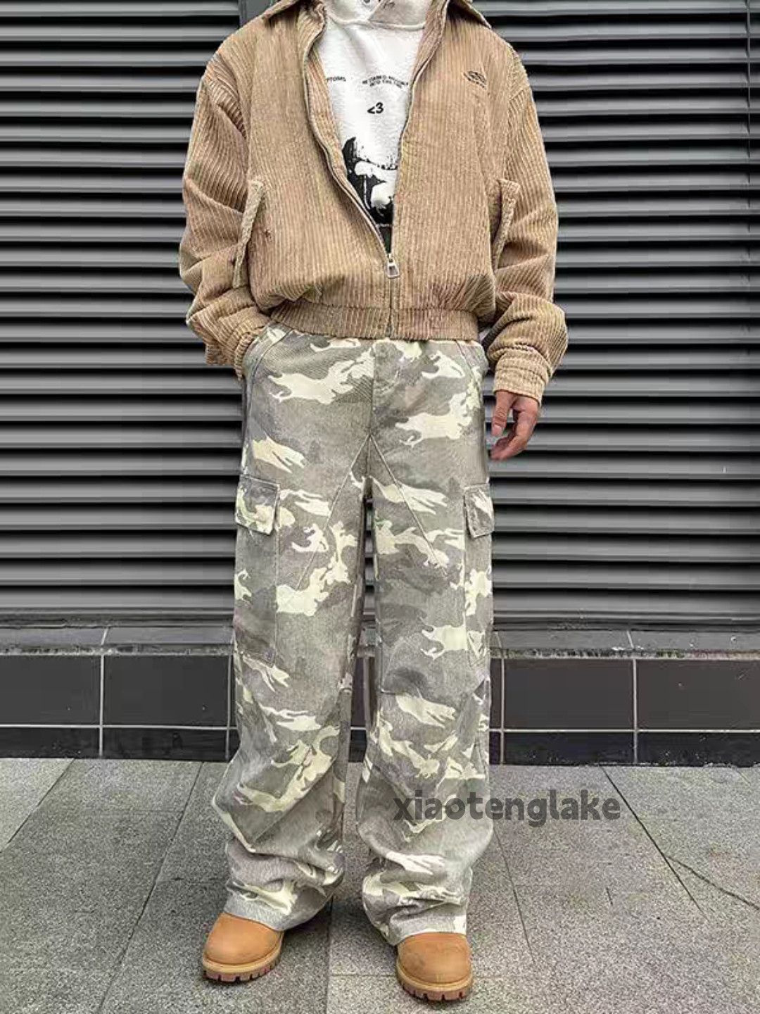 Designer × Japanese Brand × Vintage washed faded utility skate hiphop cargo camo pants Size US 30 / EU 46 - 1 Thumbnail