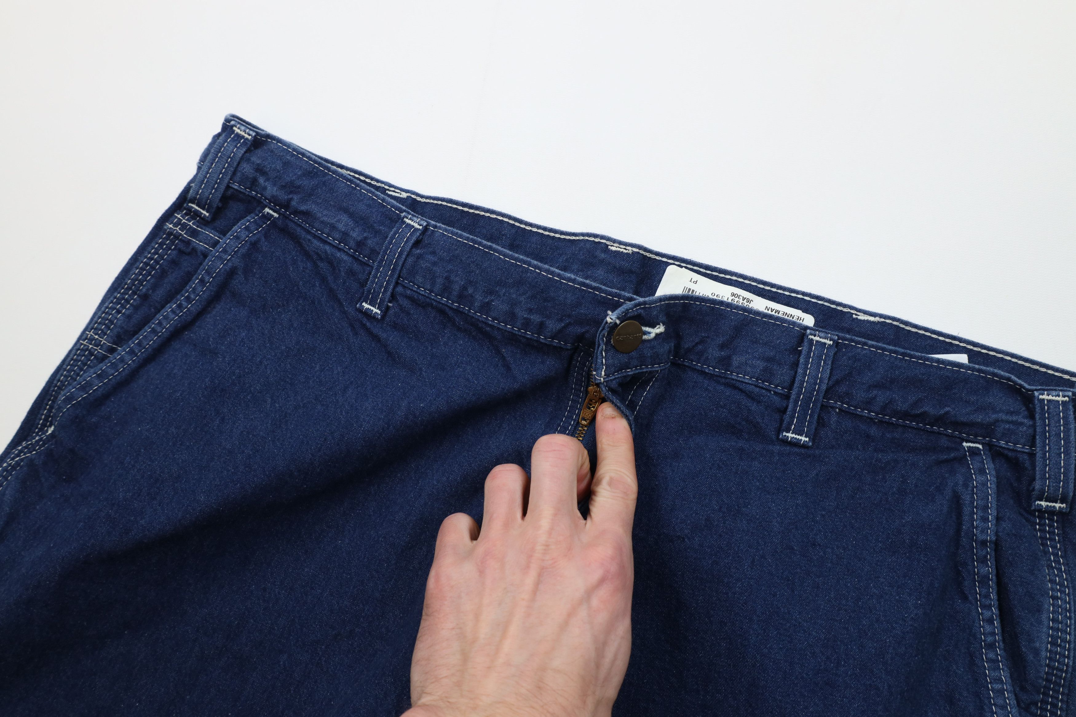 Carhartt Vintage Carhartt Spell Dungaree Wide Leg Denim Jeans Blue Size US 40 / EU 56 - 7 Thumbnail