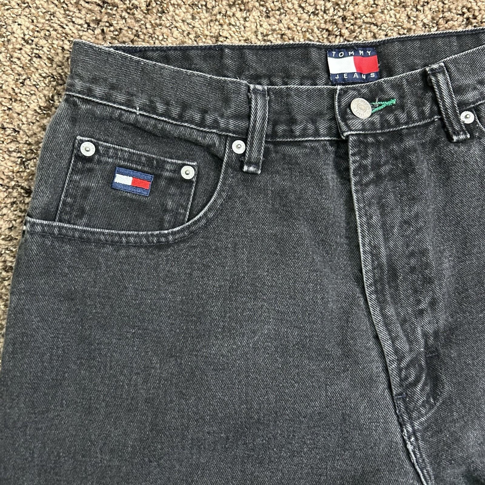 Tommy Hilfiger Vintage Tommy Hilfiger Freedom W34 L34 Black 100% Cotton 90s Size US 34 / EU 50 - 4 Thumbnail