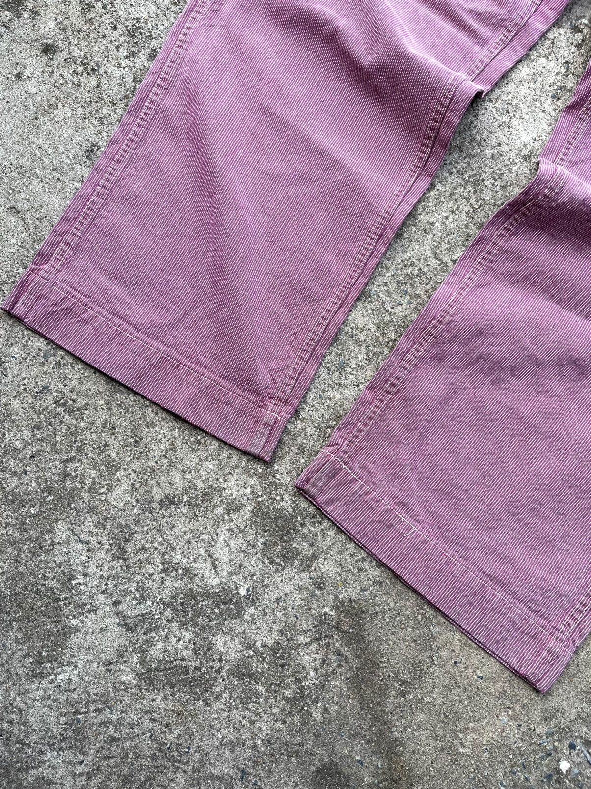 Japanese Brand 💥BLUE WAY TROUSERS VTG WORKWEAR HICKORY BELT CARPENTER PANT Size US 33 - 5 Thumbnail