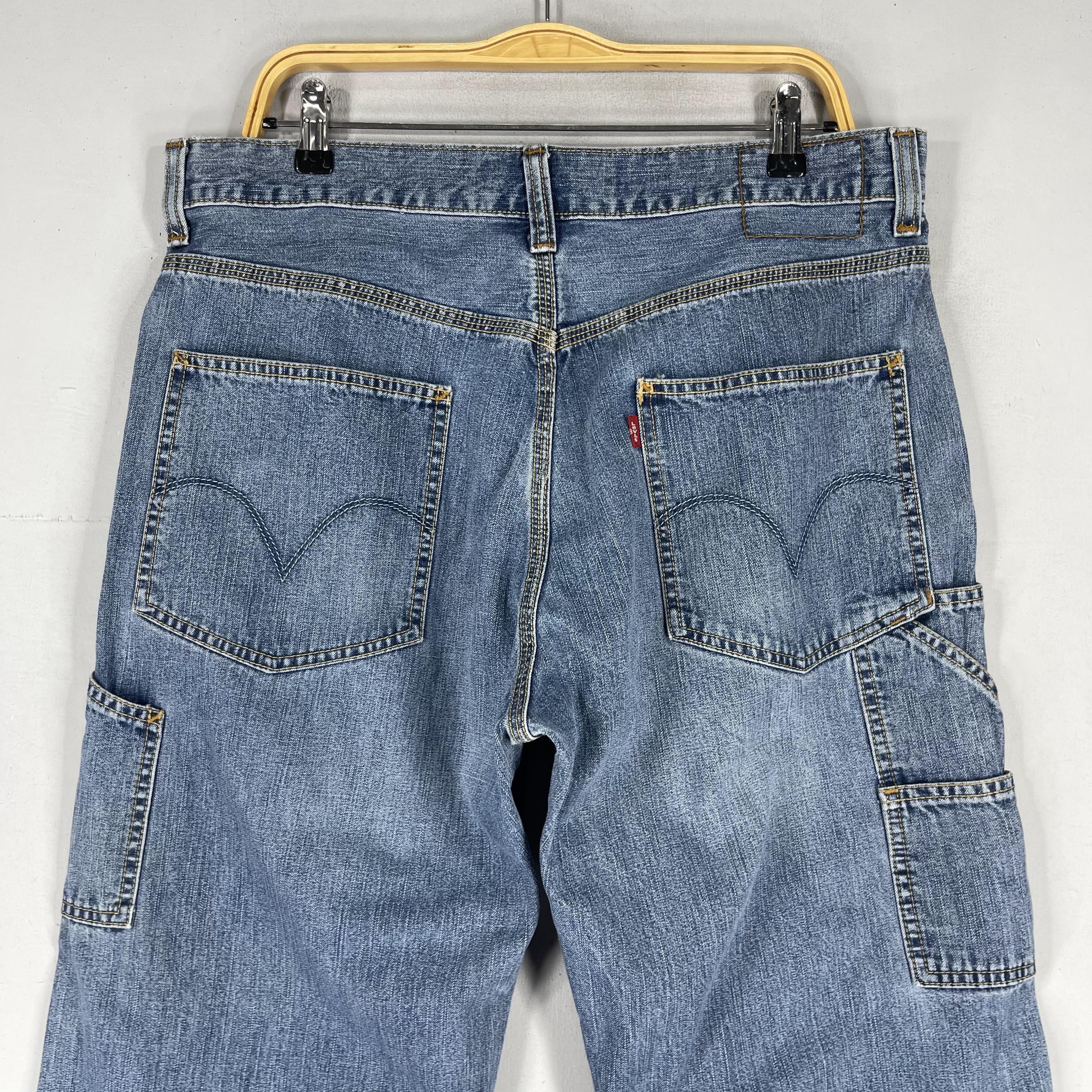 Levi's × Vintage Vintage Distressed Levis Carpenter Multi Pocket Jeans Size US 36 / EU 52 - 7 Thumbnail