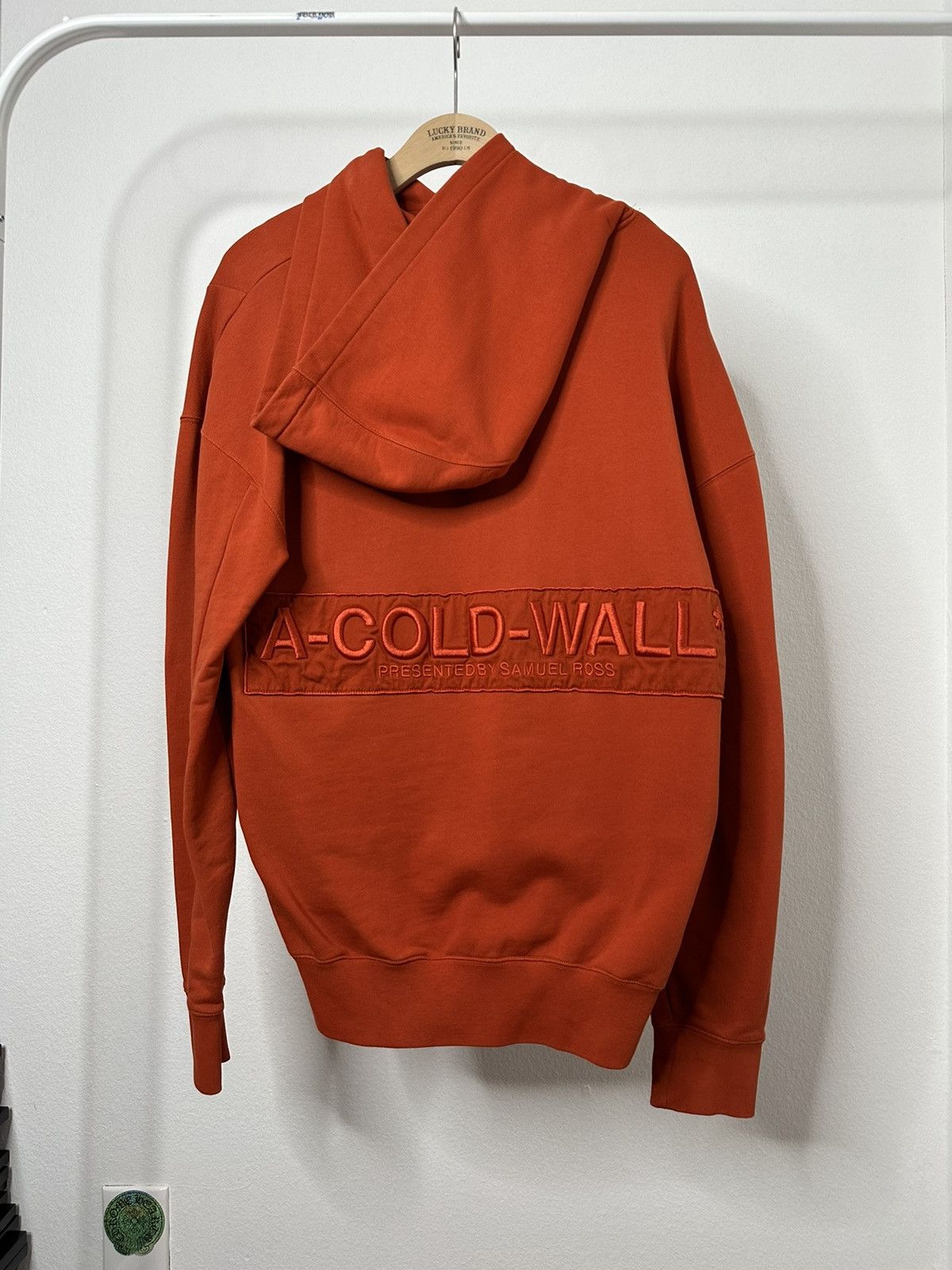 image of A Cold Wall Acw Back Logo Embroidered Hoodie, Men's (Size Medium)