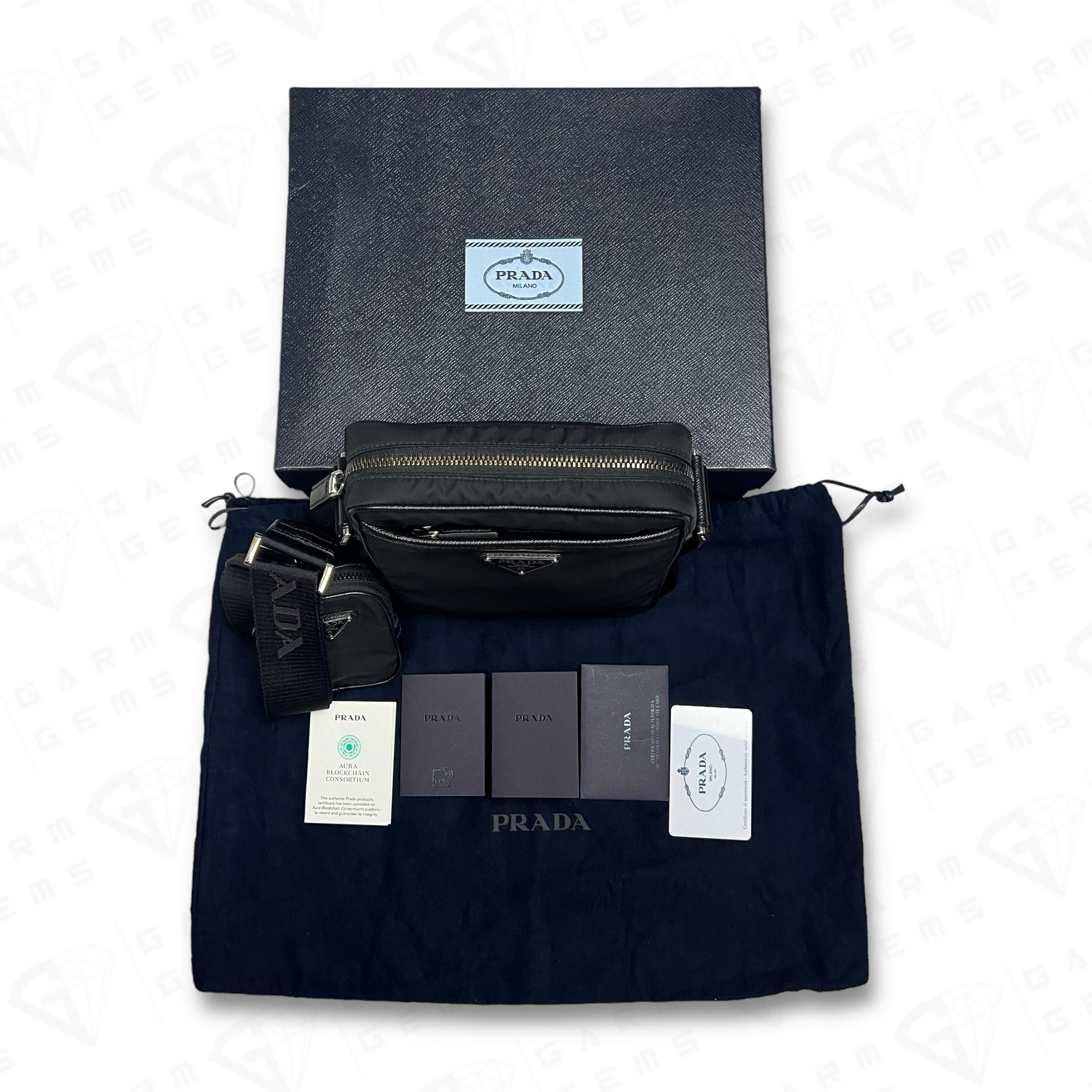 Prada Prada Re-Nylon and Saffiano Leather Crossbody Bag Size ONE SIZE - 15 Thumbnail