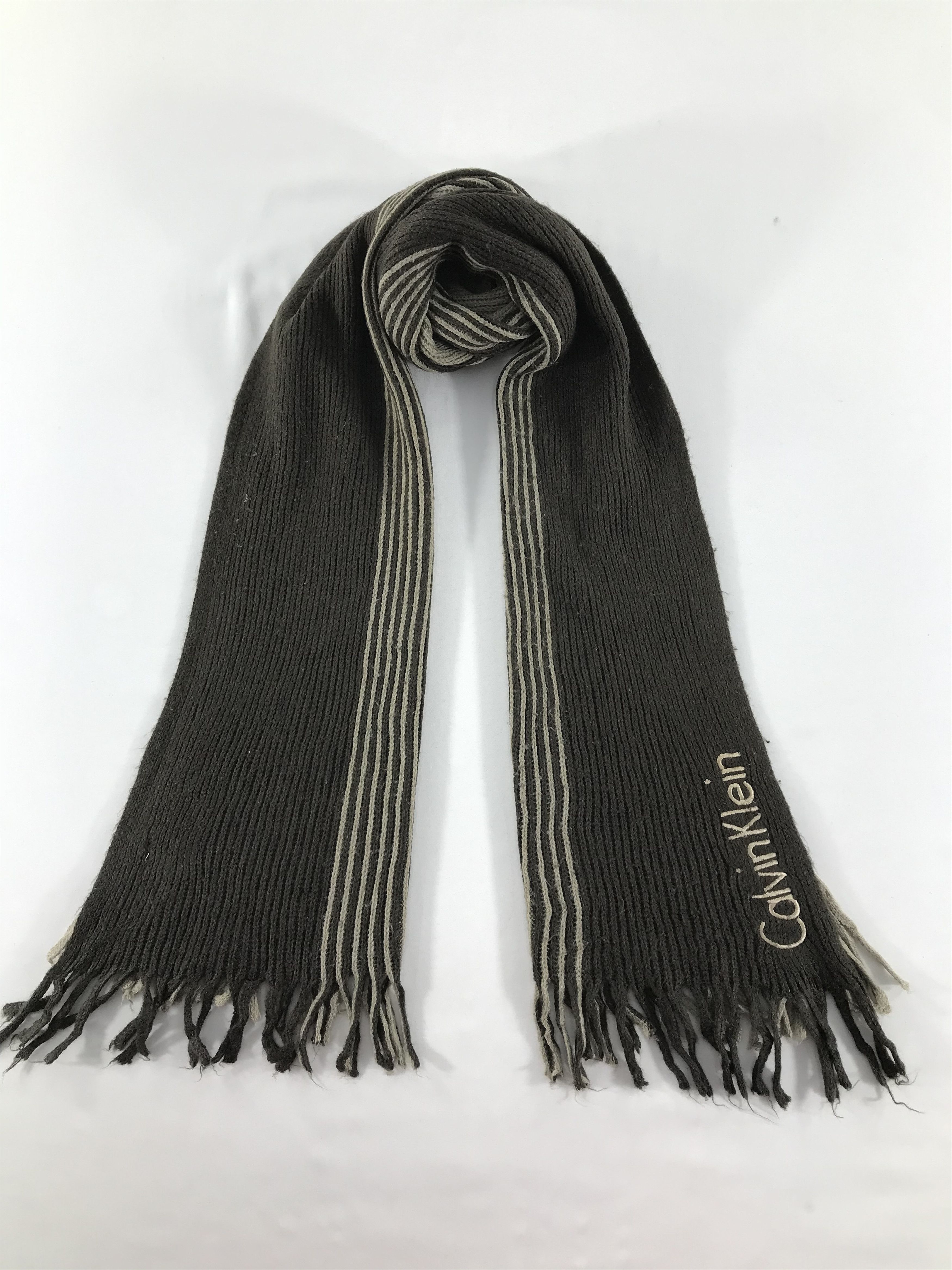 Calvin Klein Vintage Calvin Klein Scarf/Muffler/Neckwear MF1615 Size ONE SIZE - 1 Thumbnail