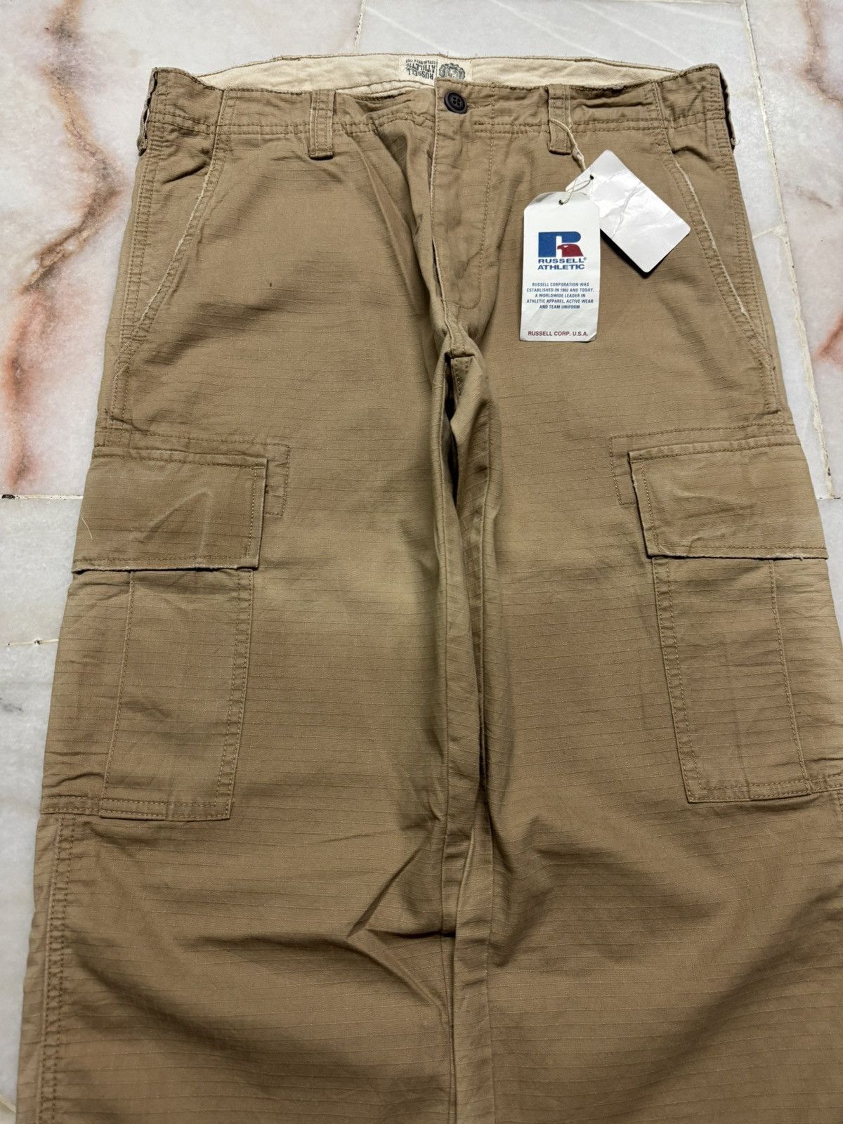 Russell Athletic 💥Nice Faded Y2K Russell Athletic Sportwear Cargo With Tag Size US 31 - 4 Thumbnail
