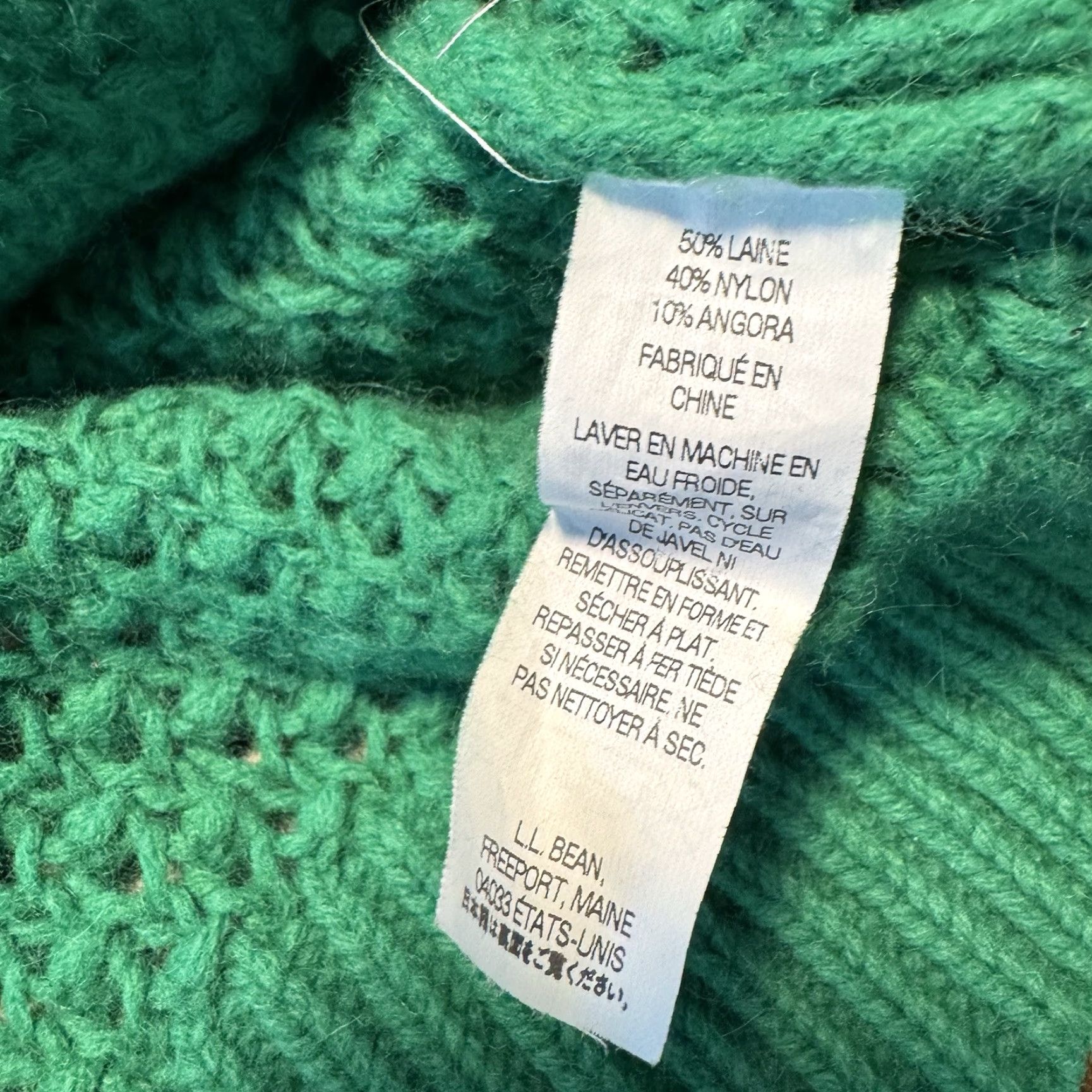 Vintage VINTAGE LL Bean Cardigan Wool Blend Crochet Button Front Green Women’s Large Regular Size Size L / US 10 / IT 46 - 6 Thumbnail
