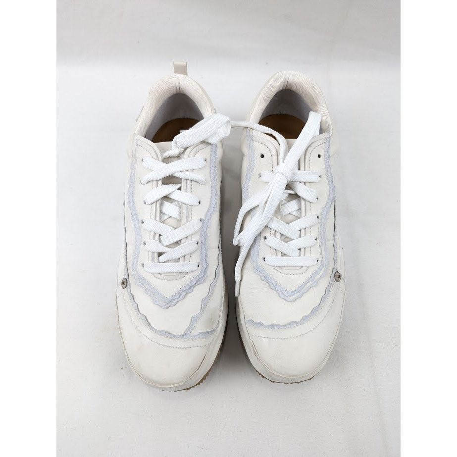Loewe o1rshd1 Low-Top Leather Sneakers in White Size US 10 / EU 43 - 14 Thumbnail