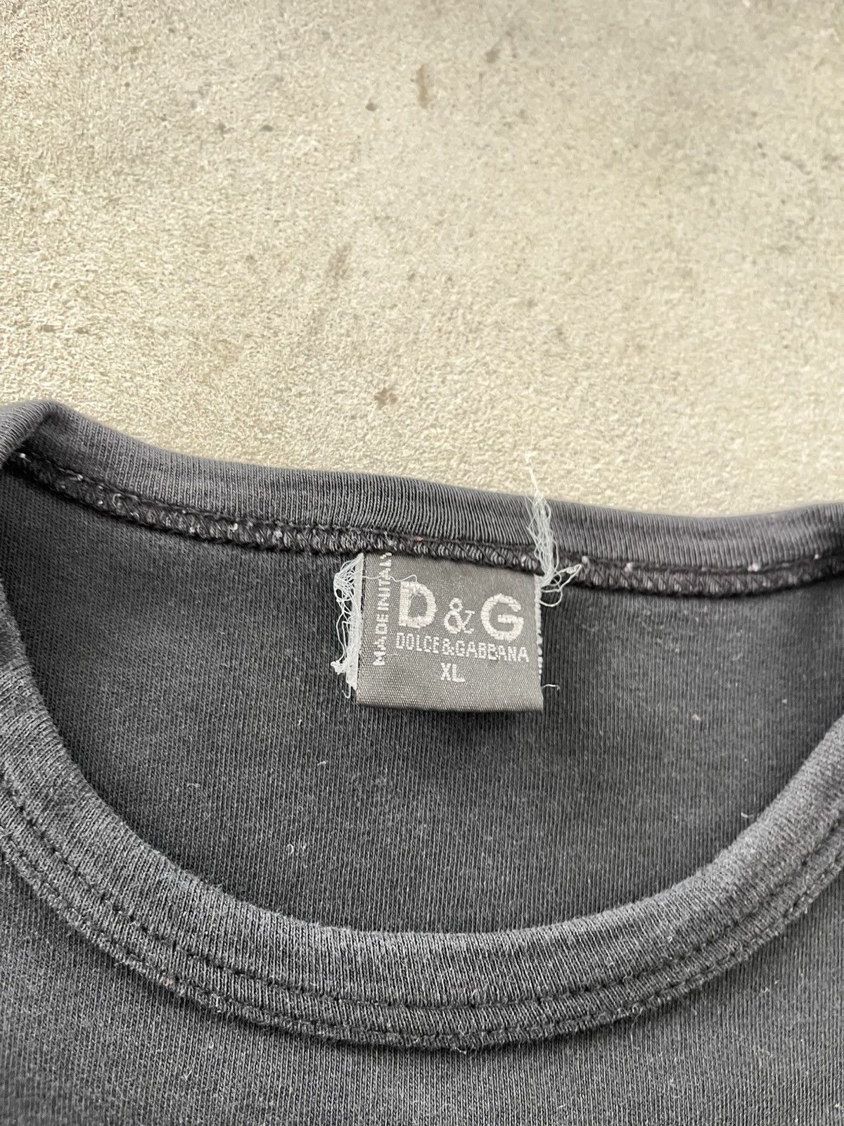 Dolce & Gabbana Vintage Dolce Gabbana style Slim Black Tshirt Big logo Y2K Size US L / EU 52-54 / 3 - 9 Thumbnail