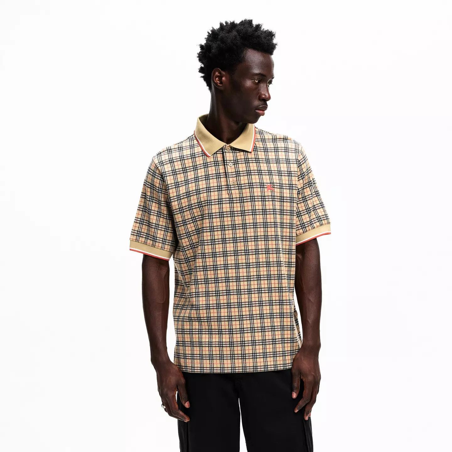 Burberry o1g2r1mq0426 Burb Pelham Polo Shirt in Multicolor Size US M / EU 48-50 / 2 - 3 Thumbnail