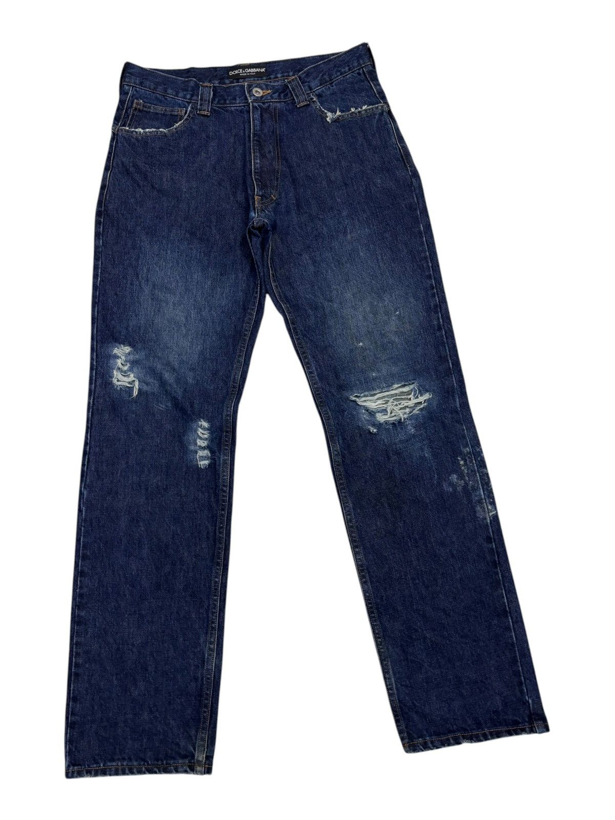 Dolce & Gabbana Dolce & Gabbana Distressed Denim Custom Made Jeans Size US 32 / EU 48 - 3 Thumbnail