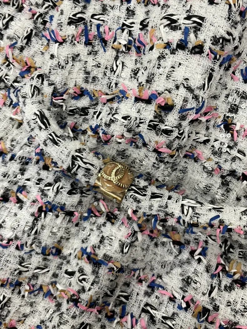Chanel Chanel Greek series colour-blocked tweed jacket Size XXS / US 00 / IT 34 - 2 Thumbnail