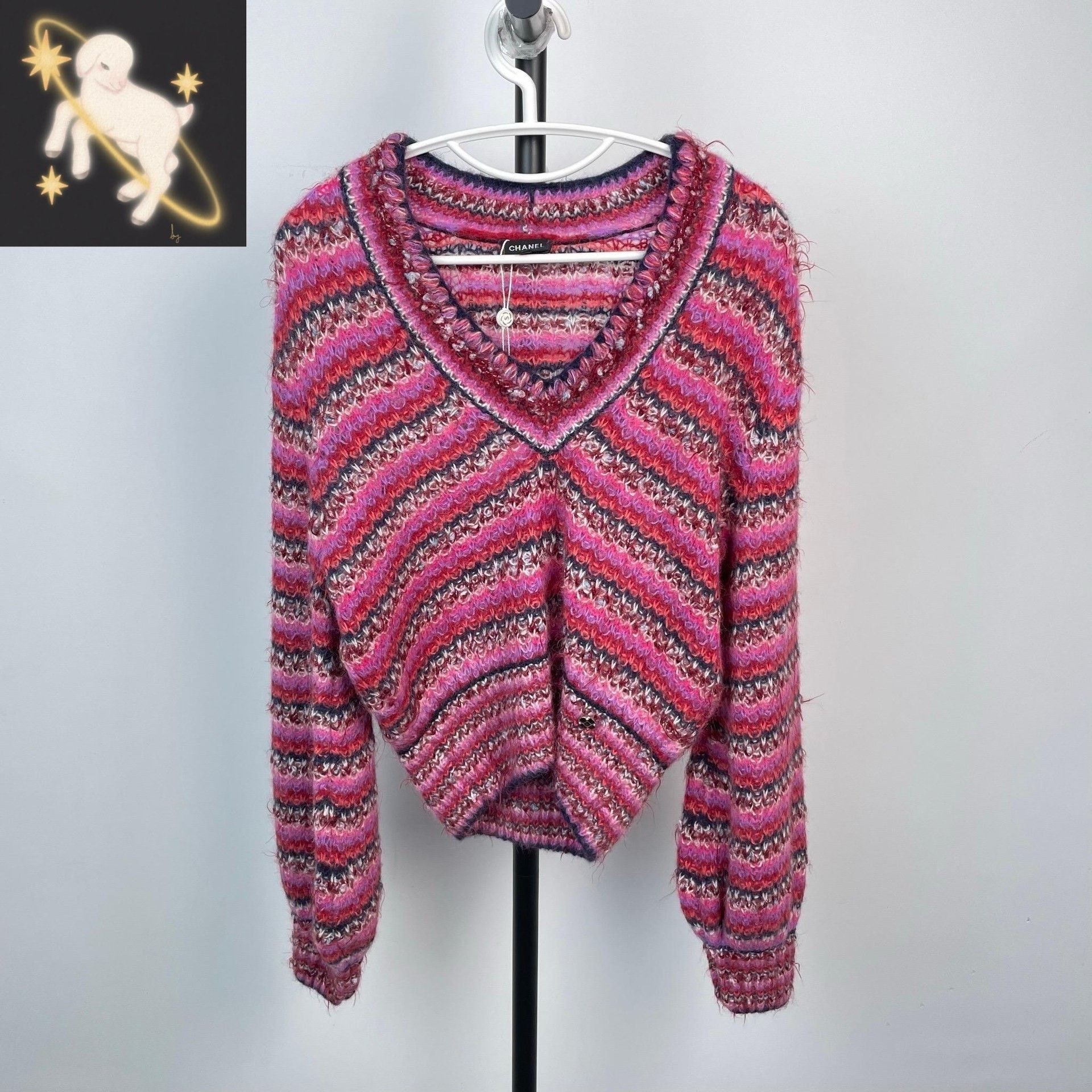 Chanel Chanel Pink Sweater 22 Women Size XS / US 0-2 / IT 36-38 - 1 Thumbnail