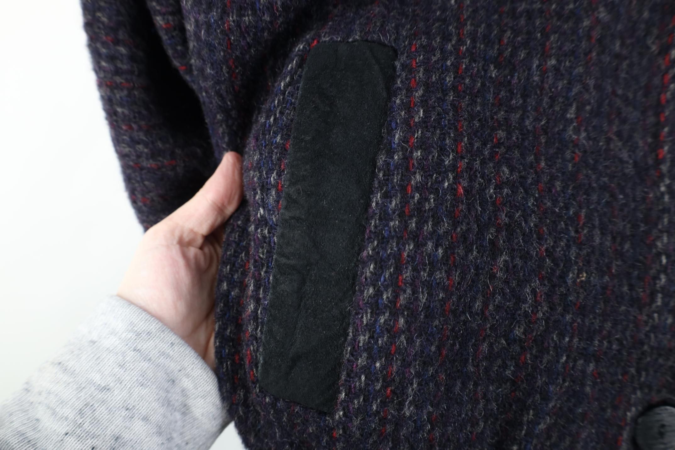 Vintage Vintage 80s 90s Streetwear Trim Wool Tweed Bomber Jacket USA Size L / US 10 / IT 46 - 4 Thumbnail