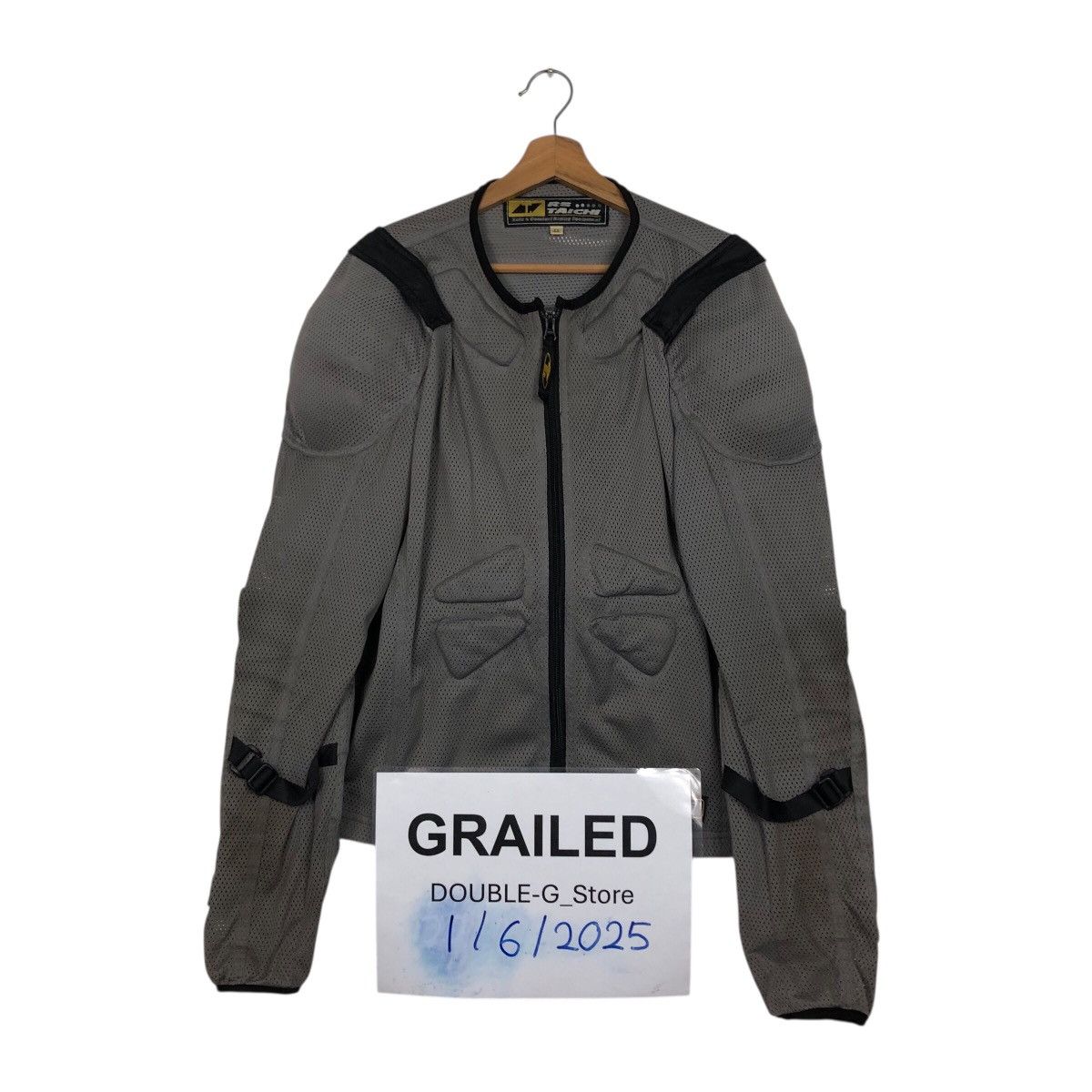 Japanese Brand RS Taichi Motorcycle Protective Mesh Jacket — Grey Size US L / EU 52-54 / 3 - 1 Thumbnail